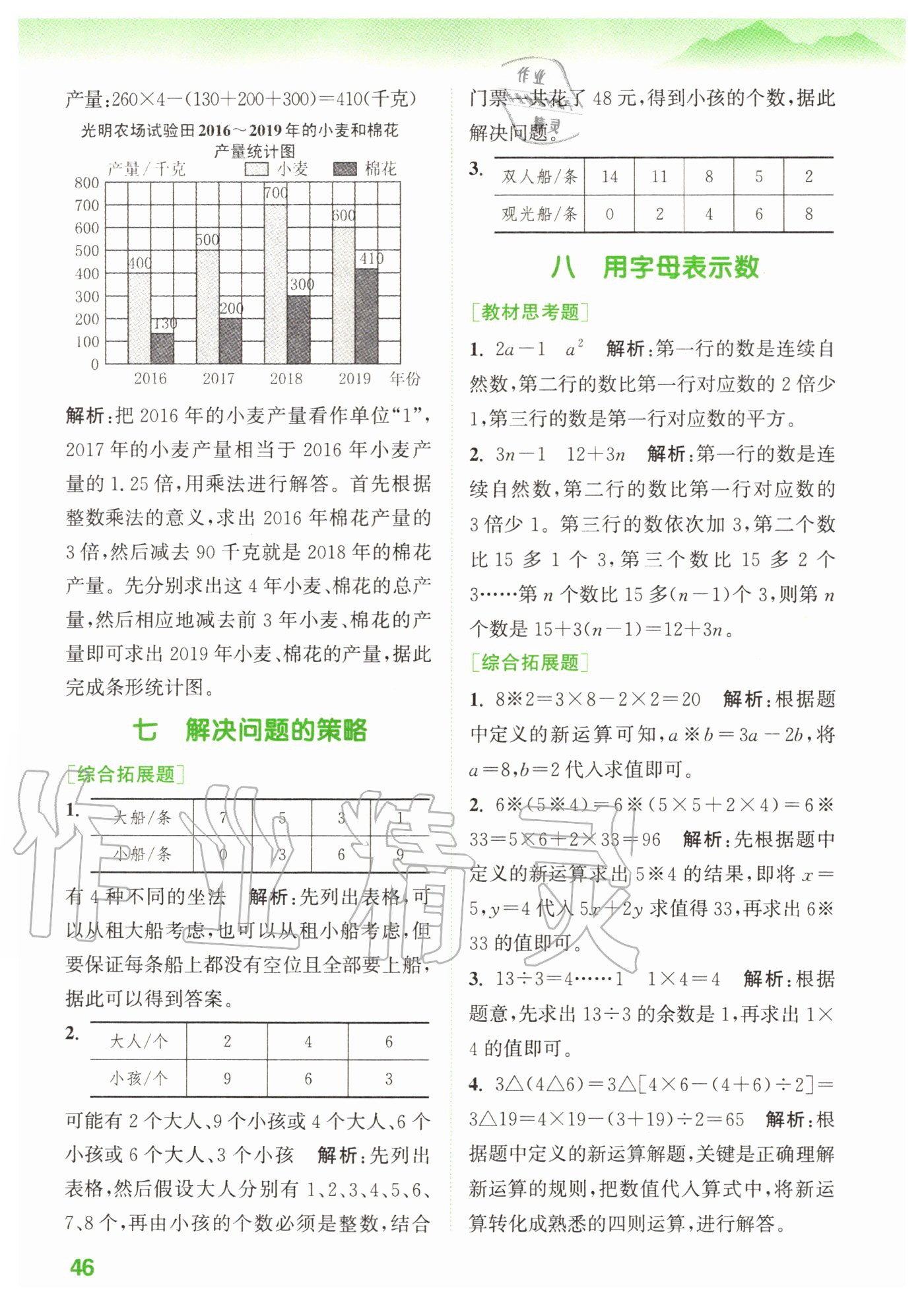 2020年拔尖特訓(xùn)五年級(jí)數(shù)學(xué)上冊(cè)蘇教版 參考答案第8頁(yè)