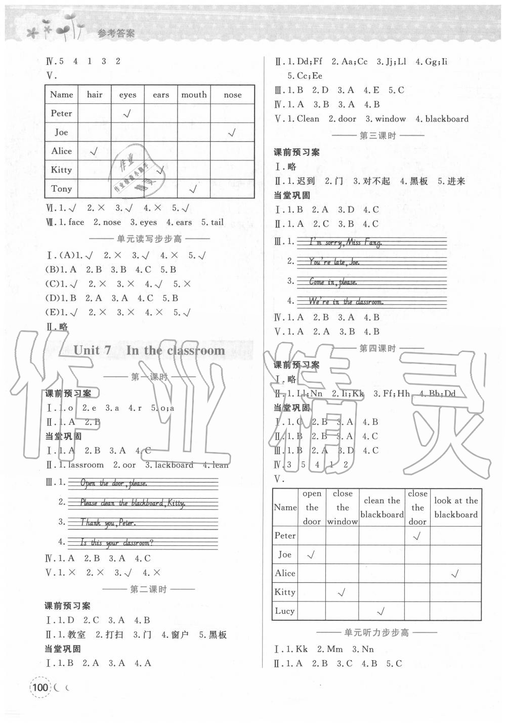 2020年?duì)钤蝗掏黄茖?dǎo)練測(cè)三年級(jí)英語(yǔ)上冊(cè)人教版深圳專(zhuān)版 第6頁(yè)