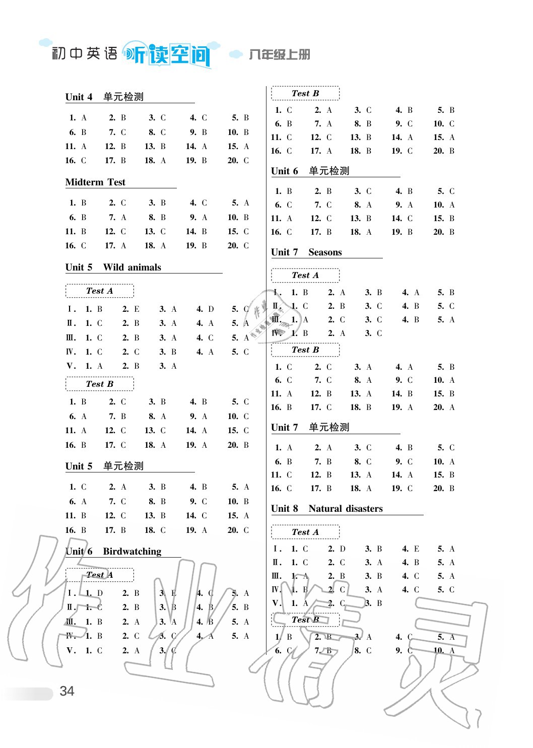 2020年初中英語(yǔ)聽(tīng)讀空間八年級(jí)上冊(cè)譯林版 第2頁(yè)