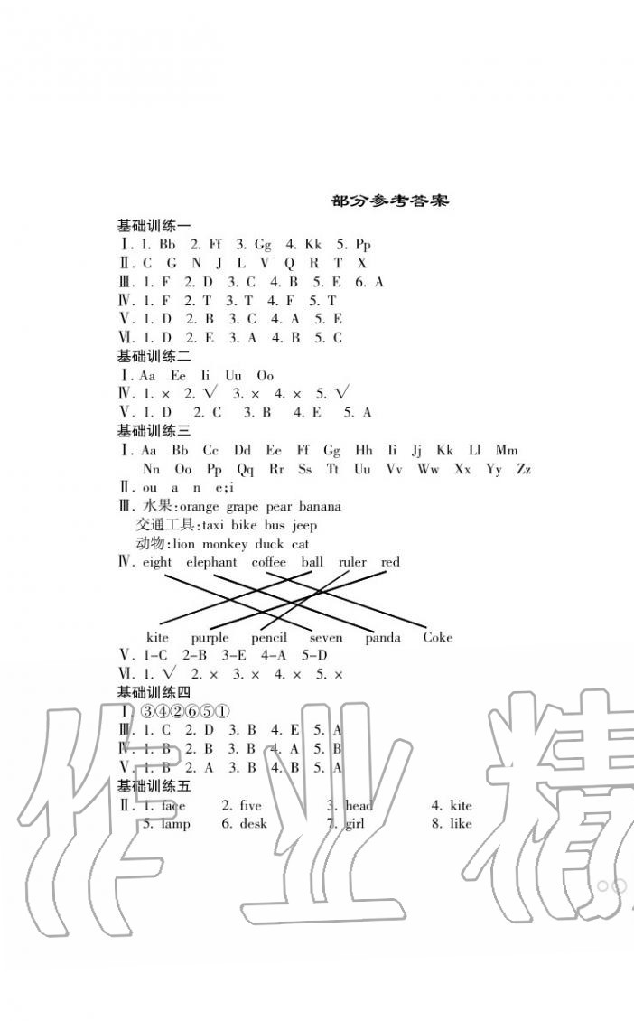 2020年暑假樂園海南出版社三年級英語暑假作業(yè)人教版 第1頁