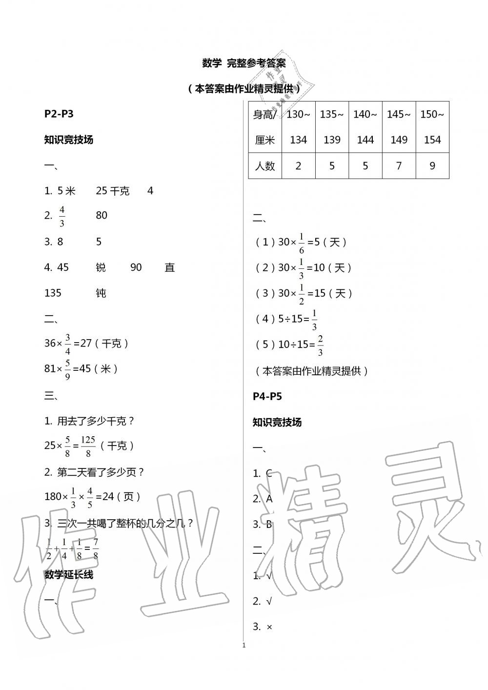 2020年暑假作業(yè)五年級數(shù)學(xué)遼寧教育電子音像出版社 第1頁