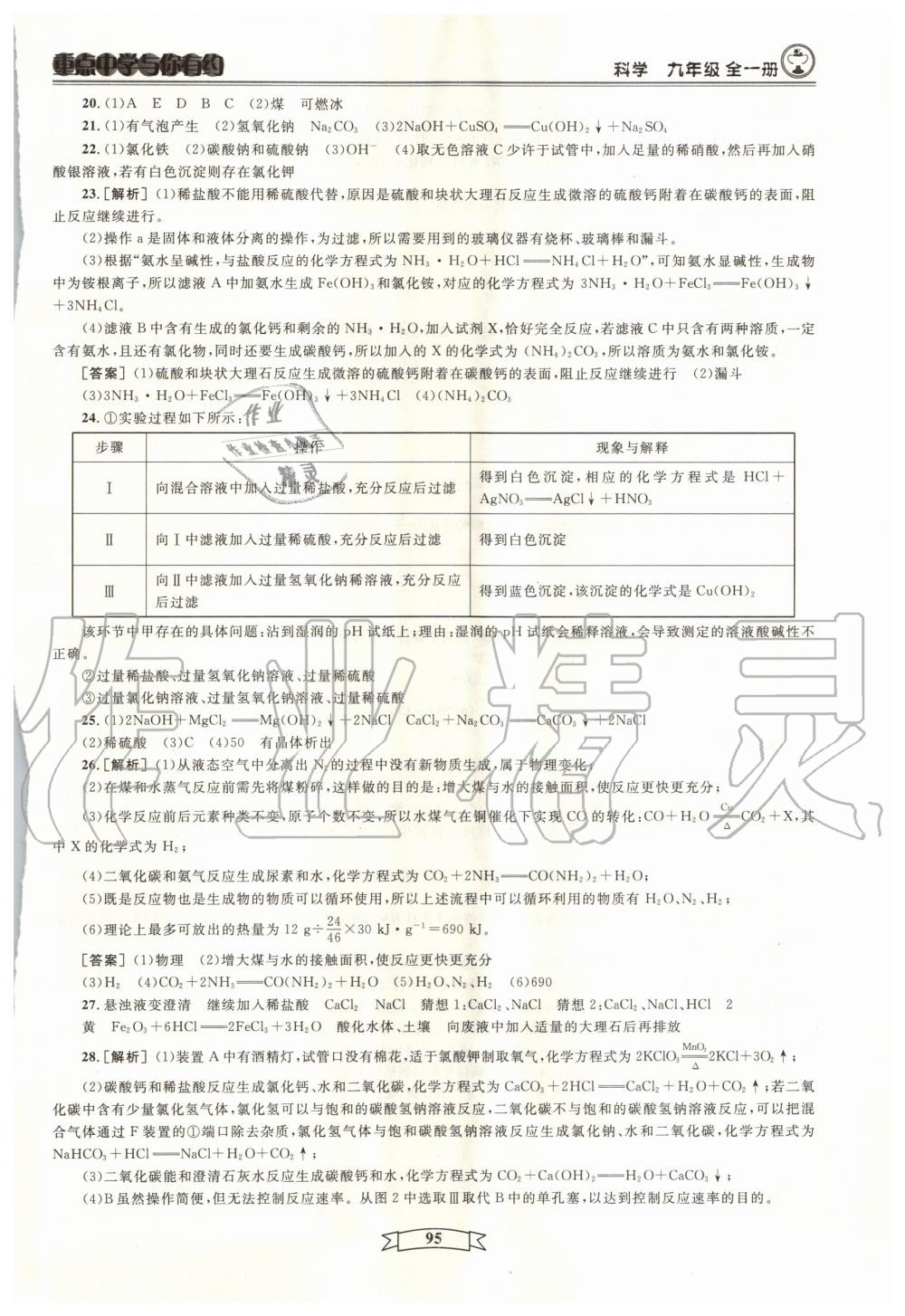 2020年重點中學與你有約九年級科學全一冊浙教版浙江專用 第11頁