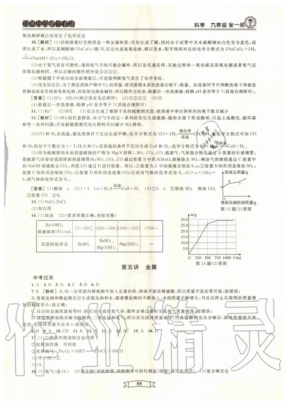 2020年重點(diǎn)中學(xué)與你有約九年級(jí)科學(xué)全一冊(cè)浙教版 第9頁(yè)