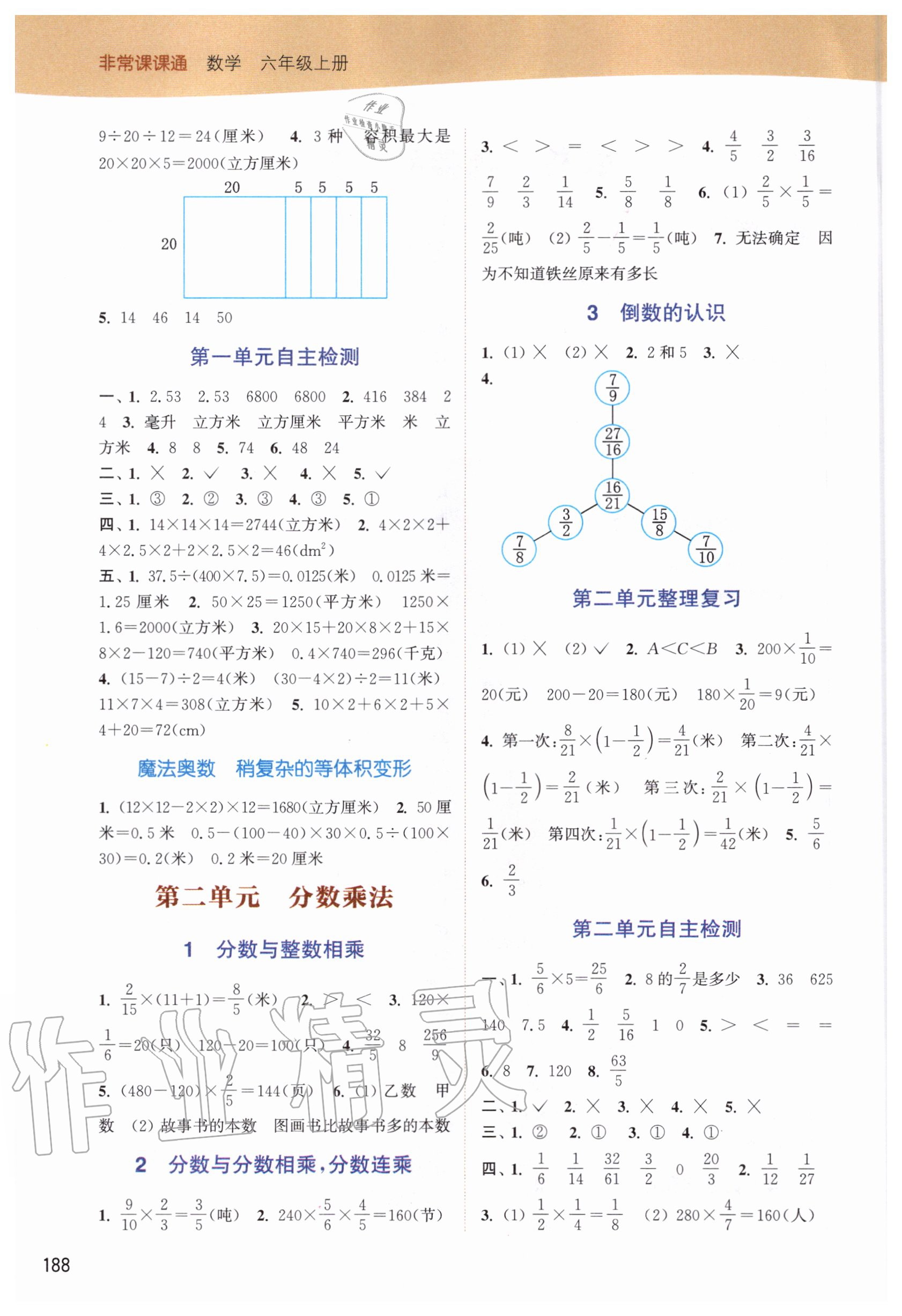 2020年通城學典非常課課通六年級數(shù)學上冊蘇教版 第2頁