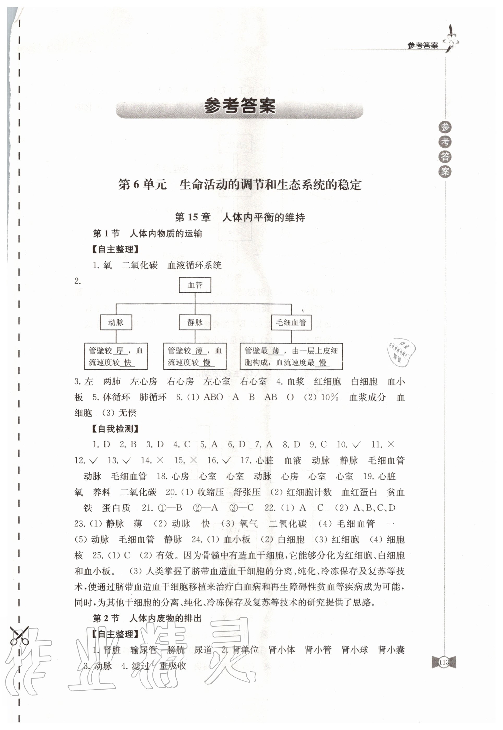 2020年學(xué)習(xí)與評價八年級生物上冊蘇科版江蘇教育出版社 第1頁