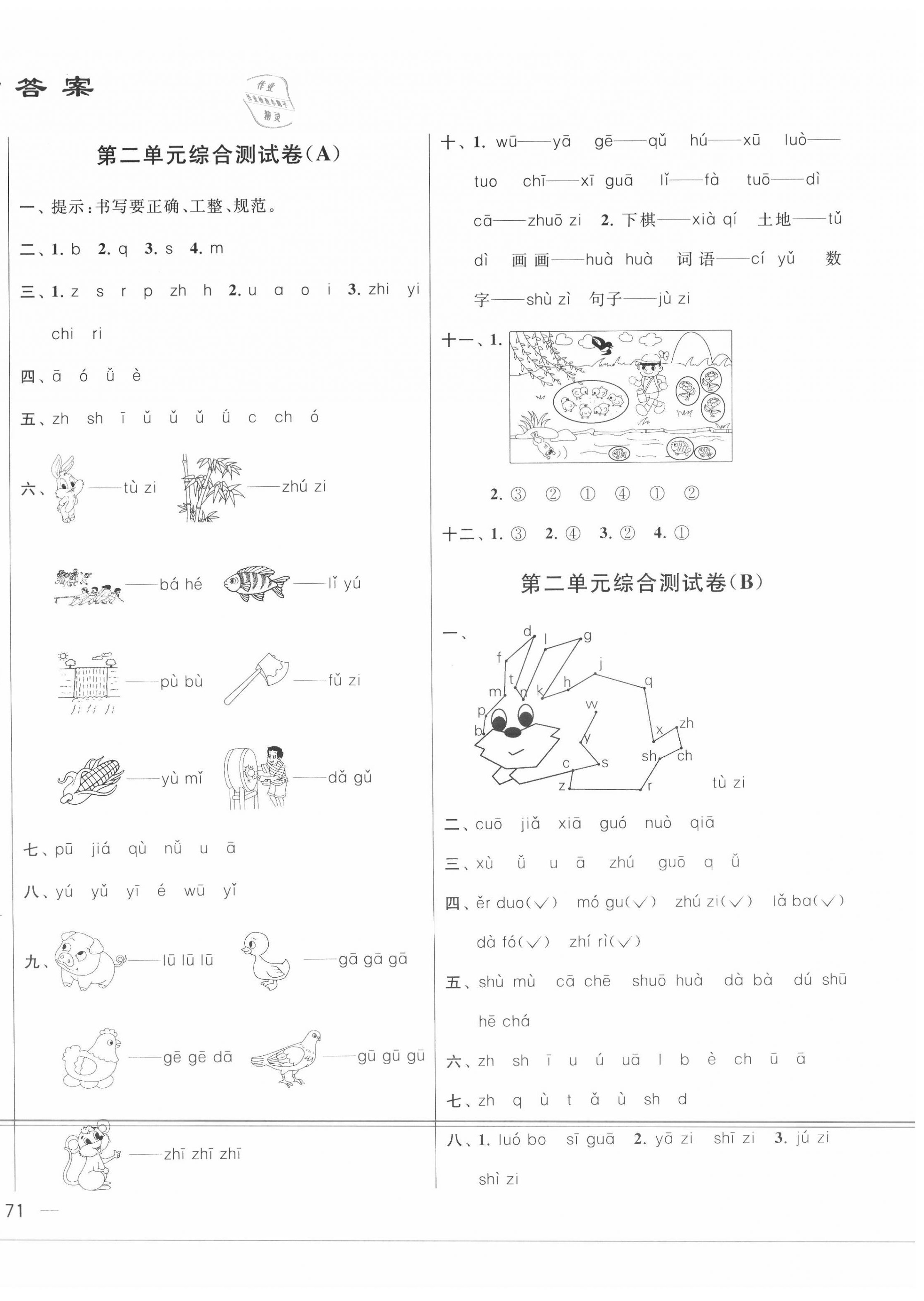 2020年亮點(diǎn)給力大試卷一年級(jí)語(yǔ)文上冊(cè)人教版 第2頁(yè)