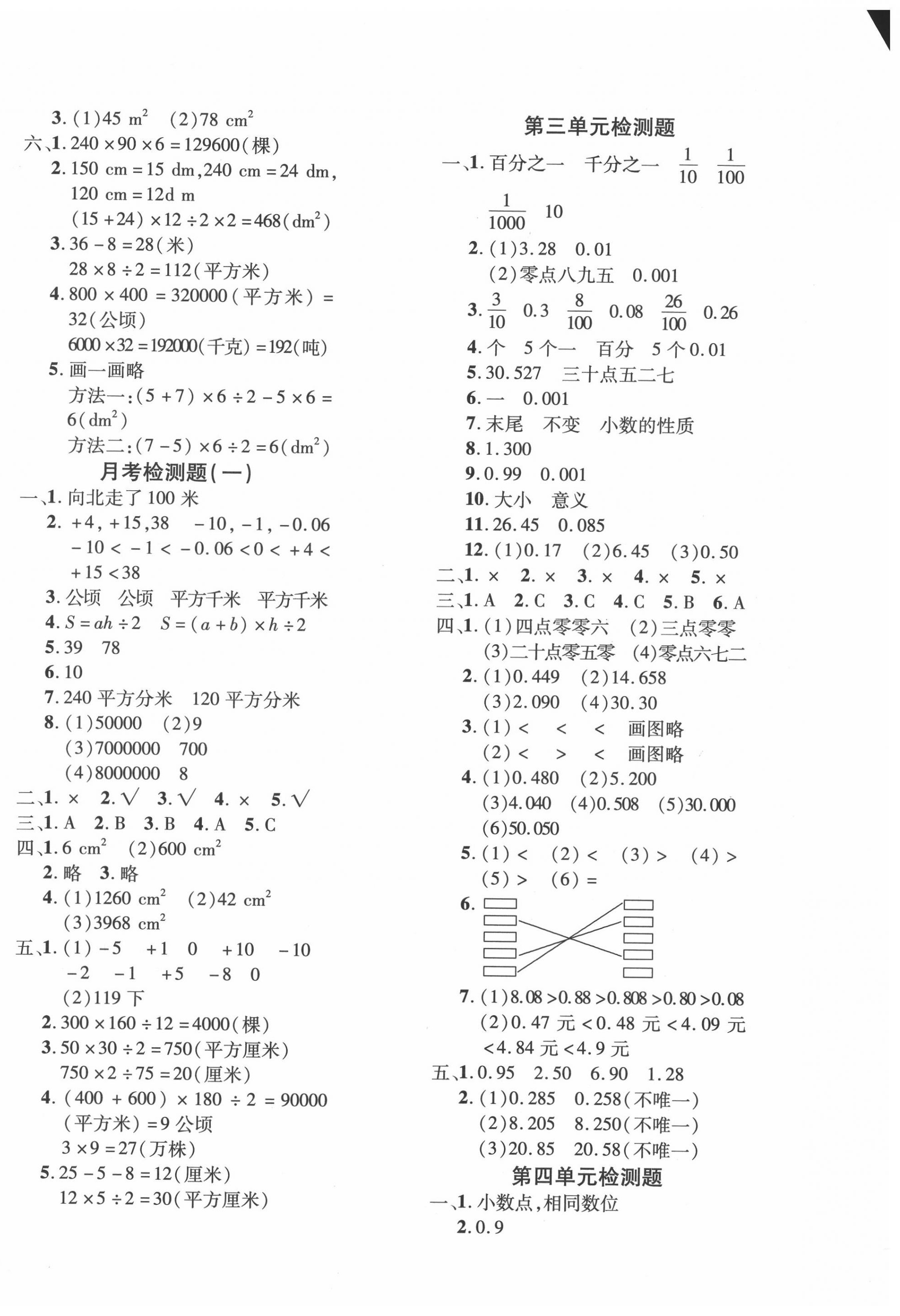 2020年教育世家状元卷五年级数学上册苏教版 第2页