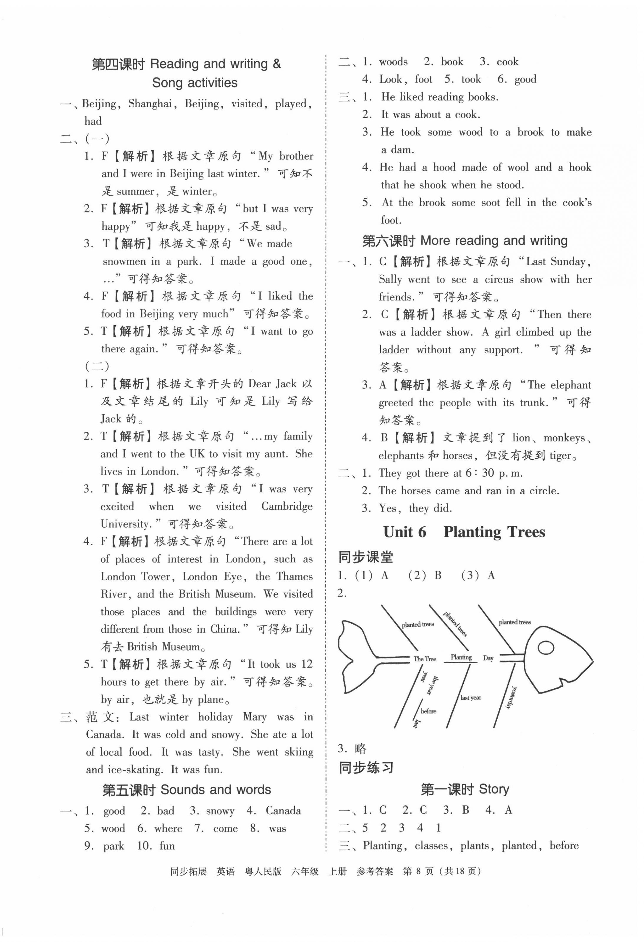 2020年同步拓展六年級英語上冊粵人版中山專版 第8頁