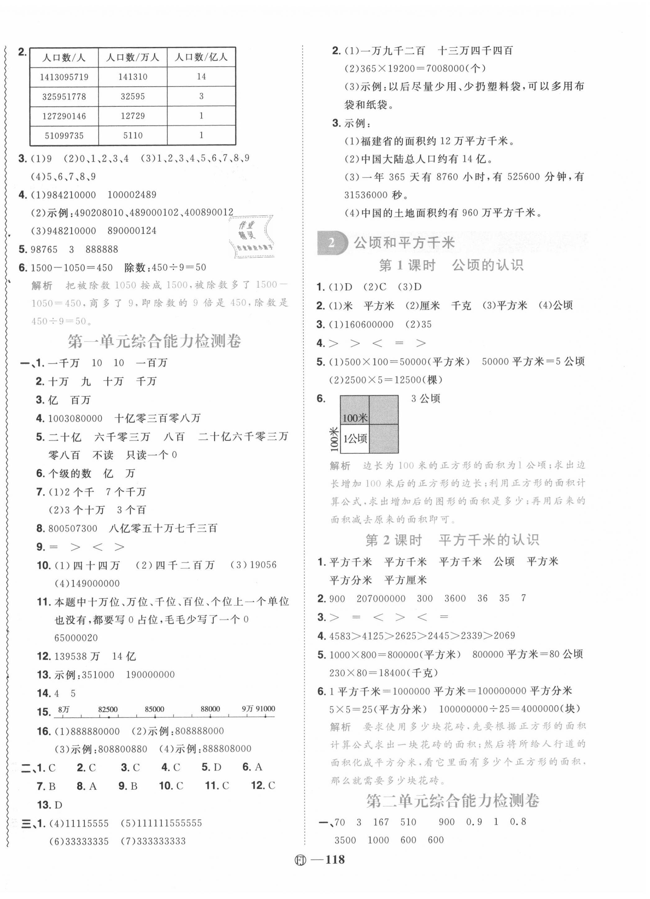 2020年阳光同学课时优化作业四年级数学上册人教版福建专版 第4页