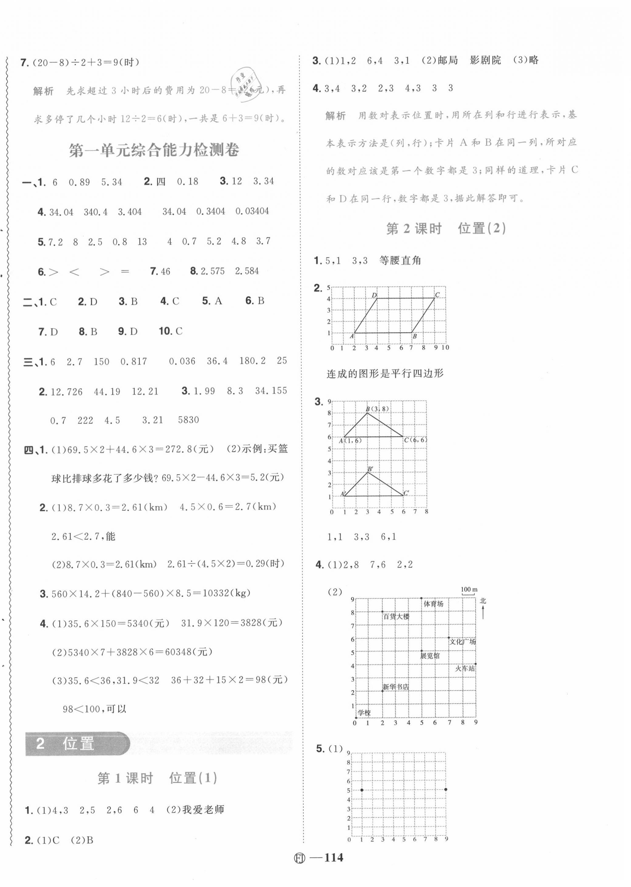 2020年陽光同學課時優(yōu)化作業(yè)五年級數學上冊人教版福建專版 第4頁