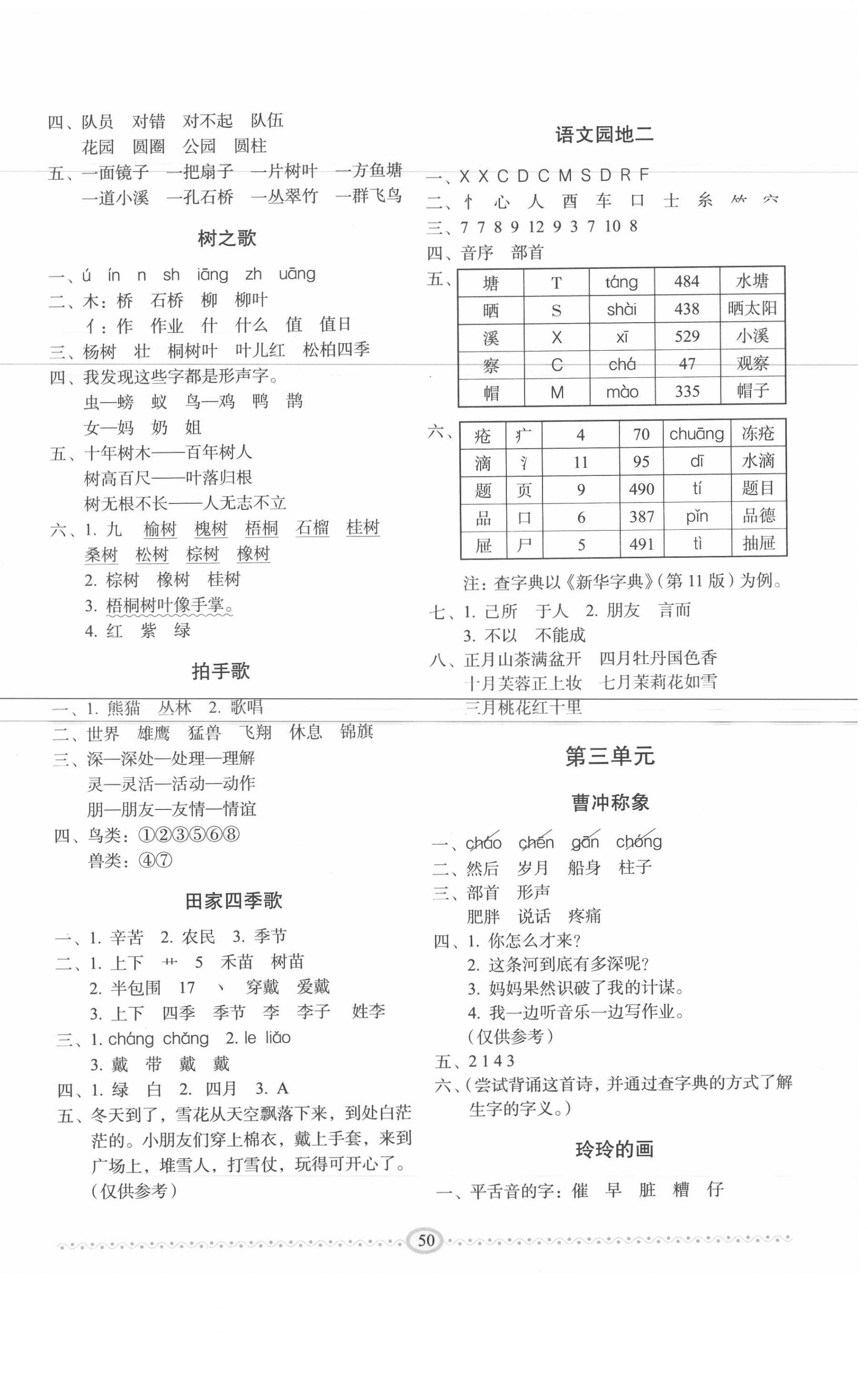 2020年小学生随堂同步练习二年级语文上册人教版 第2页