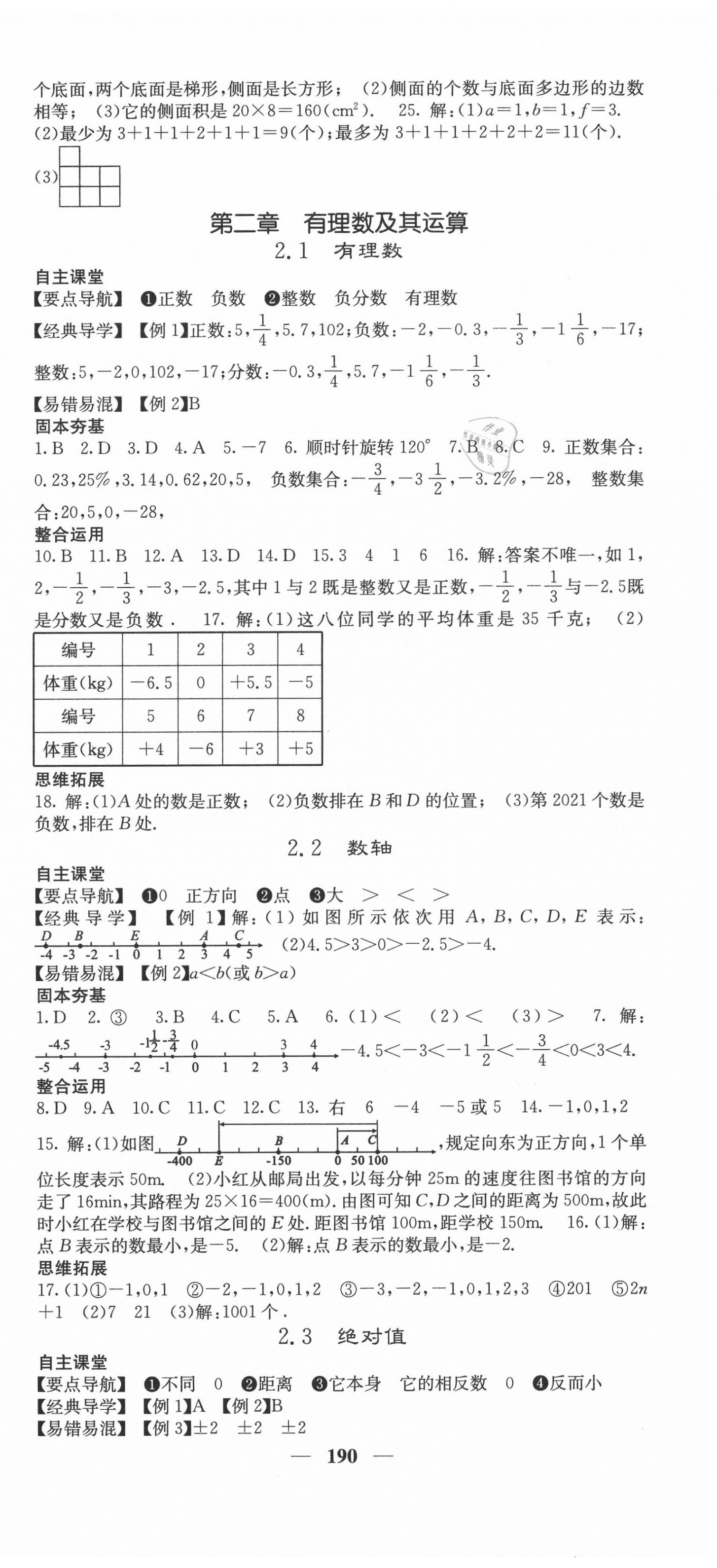 2020年課堂點(diǎn)睛七年級(jí)數(shù)學(xué)上冊(cè)北師大版 第3頁(yè)