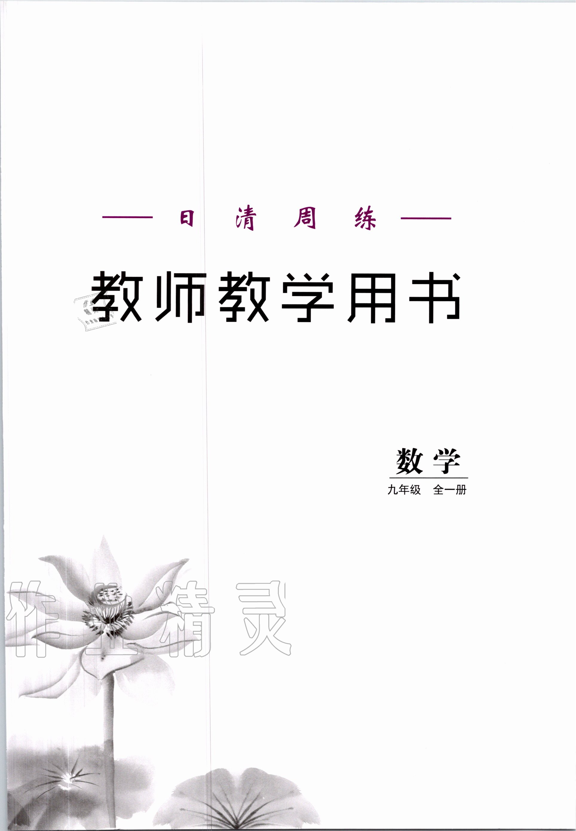 2020年日清周練九年級(jí)數(shù)學(xué)全一冊(cè)冀教版 第1頁