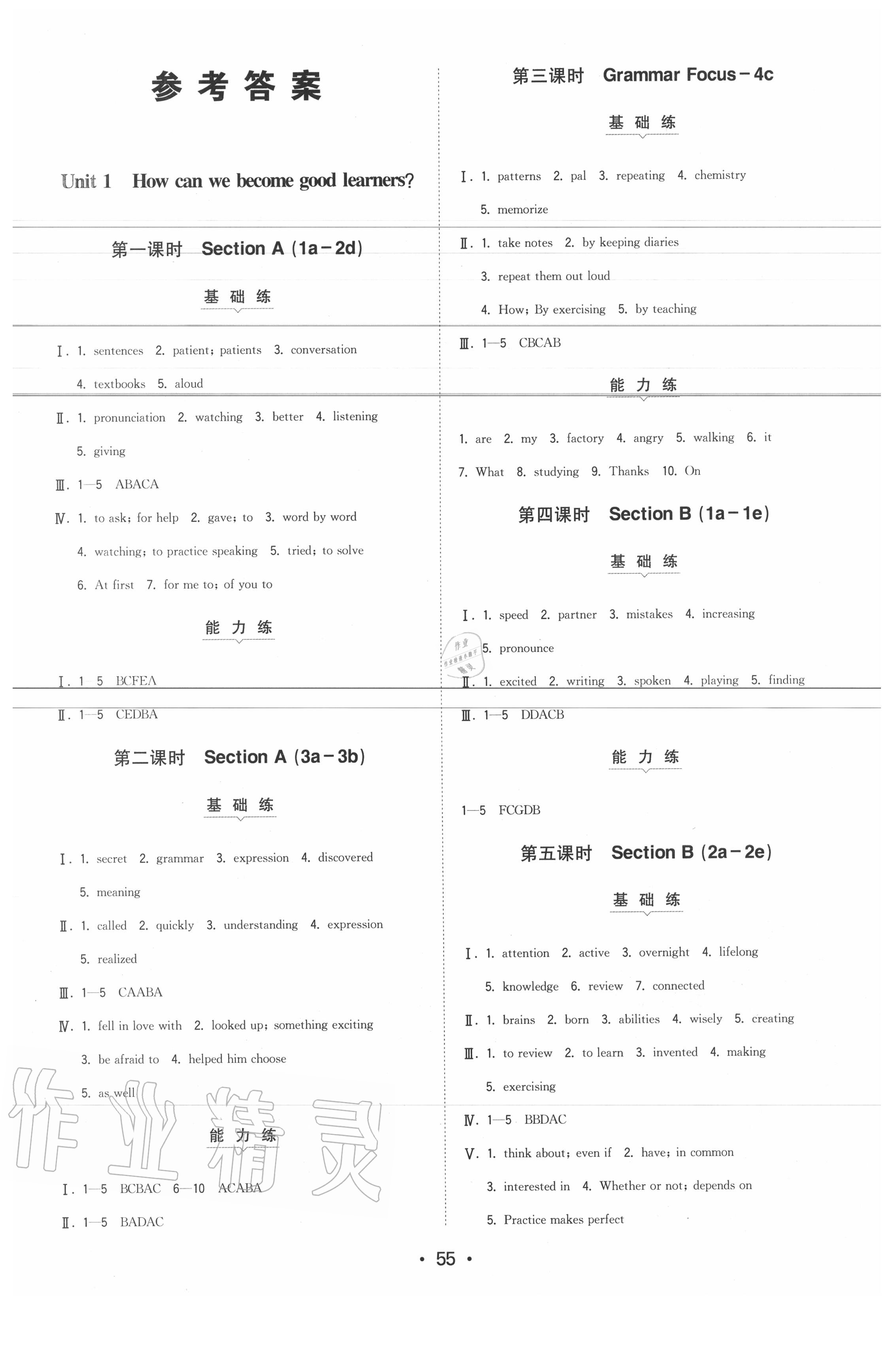 2020年一本初中英語(yǔ)九年級(jí)全一冊(cè)上人教版 第1頁(yè)