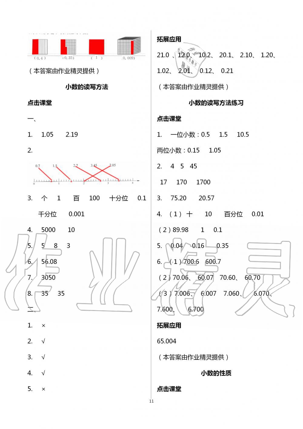 2020年小学数学课本配套练习五年级上册苏教版 第11页