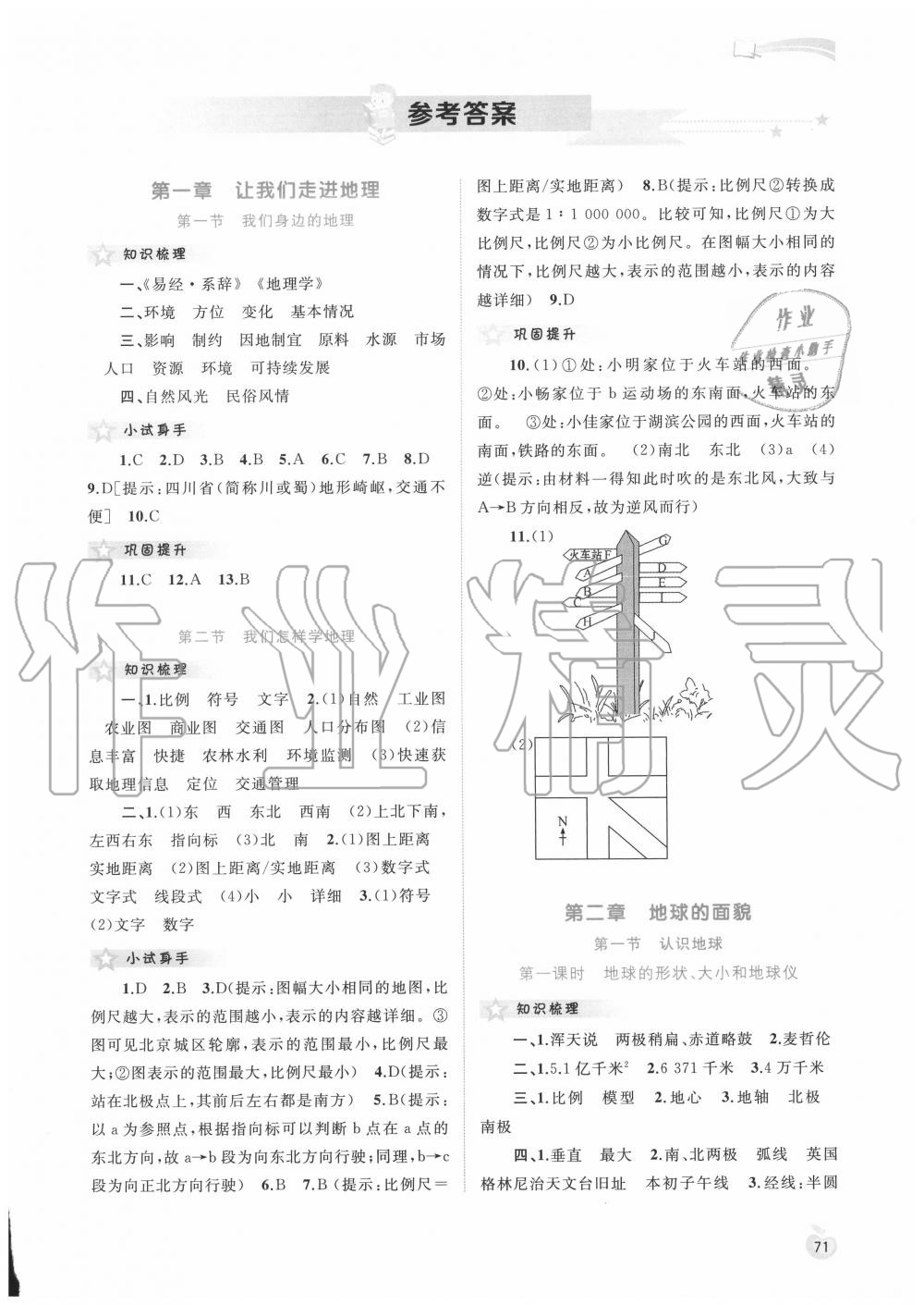 2020年新課程學(xué)習(xí)與測(cè)評(píng)同步學(xué)習(xí)七年級(jí)地理上冊(cè)湘教版 第1頁(yè)