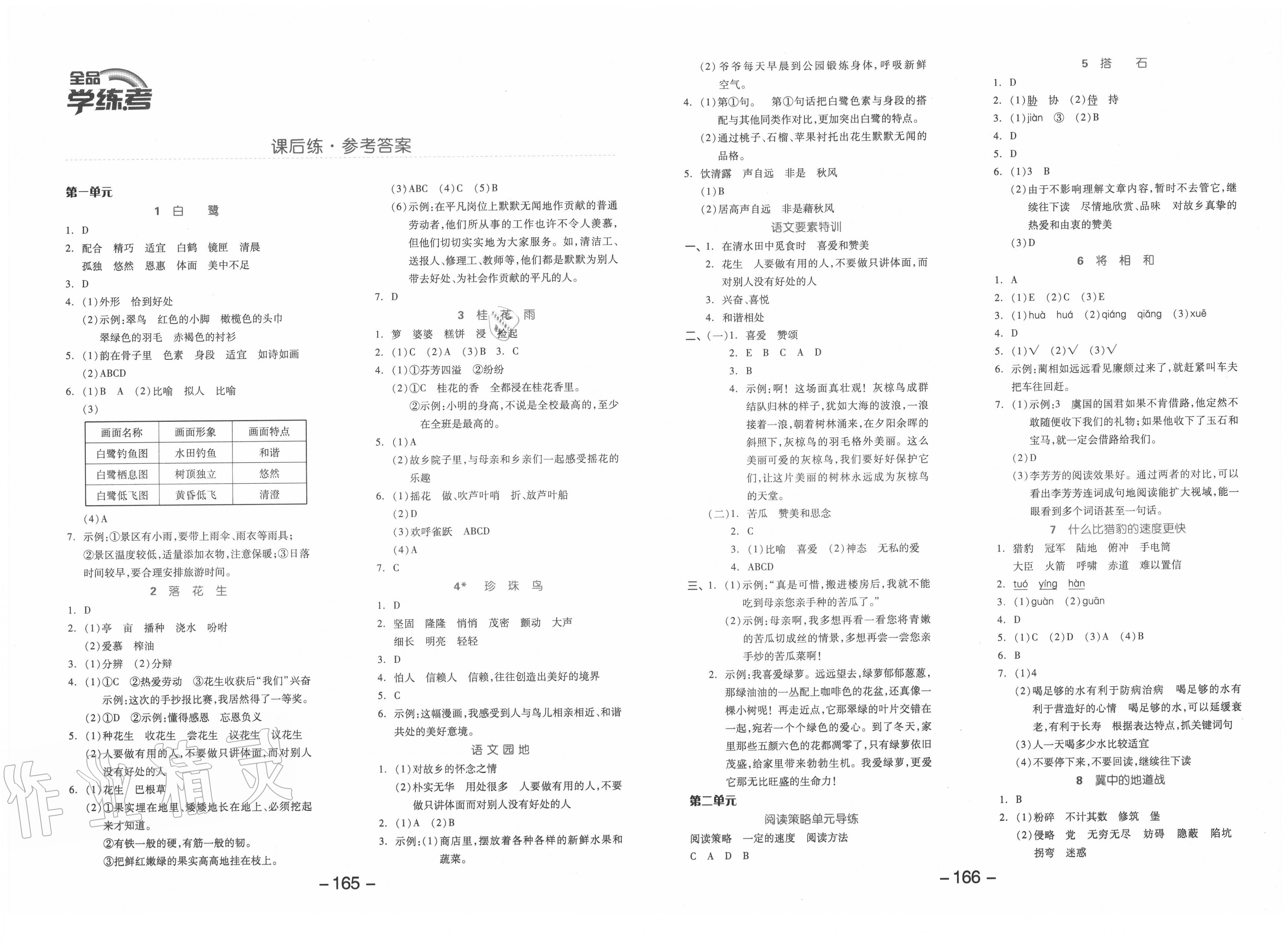 2020年全品學(xué)練考五年級(jí)語(yǔ)文上冊(cè)人教版江蘇專用 第1頁(yè)