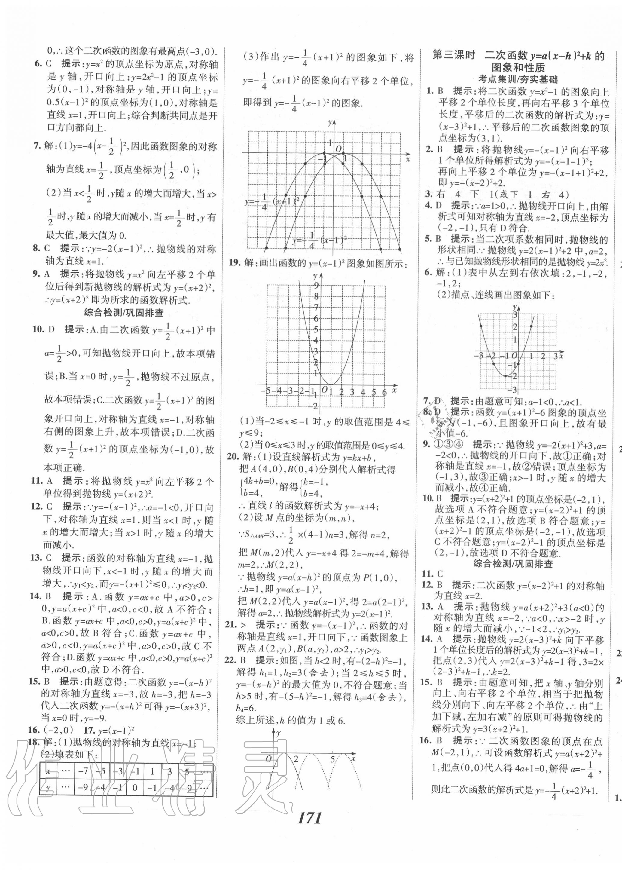 2020年全優(yōu)課堂考點(diǎn)集訓(xùn)與滿分備考九年級(jí)數(shù)學(xué)上冊(cè)人教版 第11頁(yè)