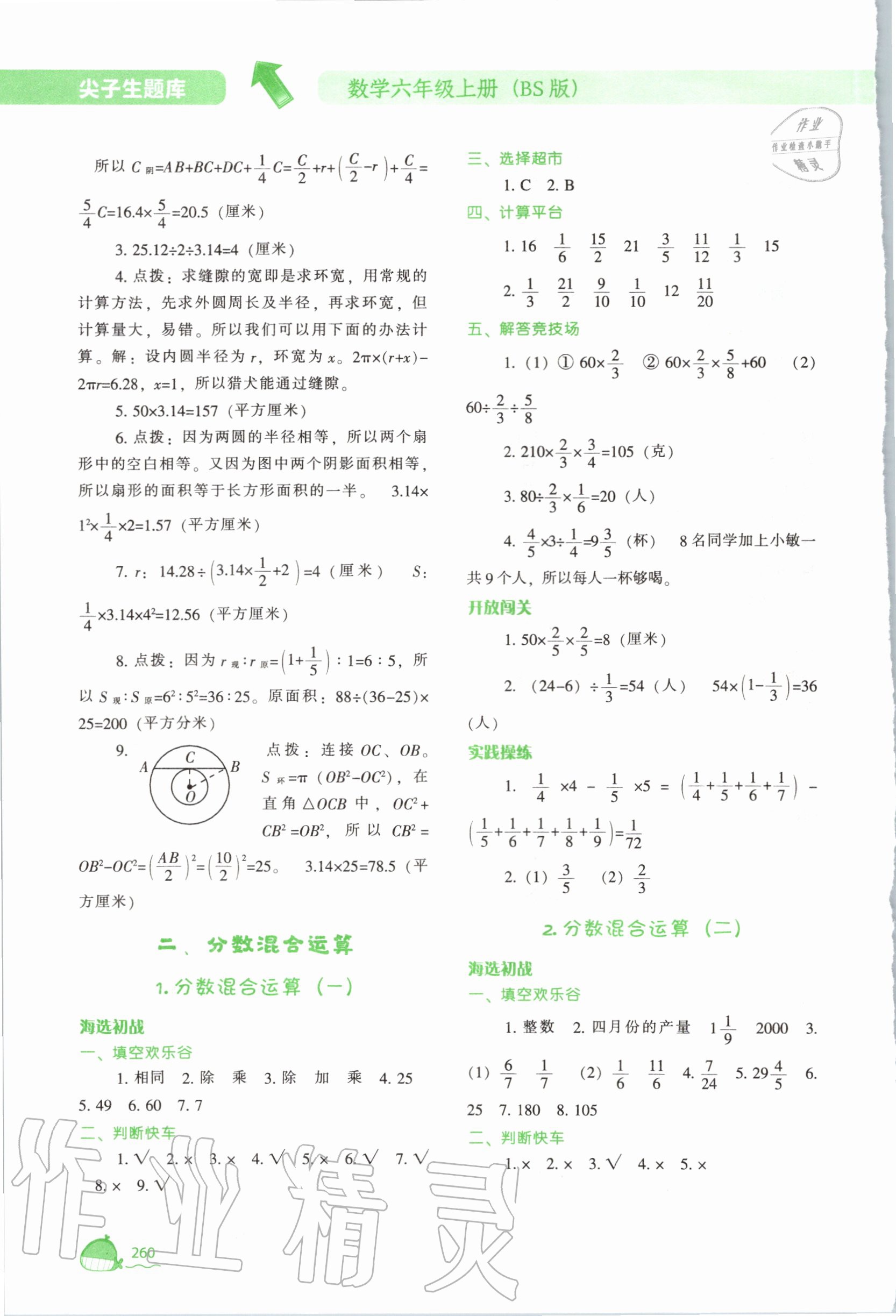 2020年尖子生題庫(kù)六年級(jí)數(shù)學(xué)上冊(cè)北師大版 第6頁(yè)