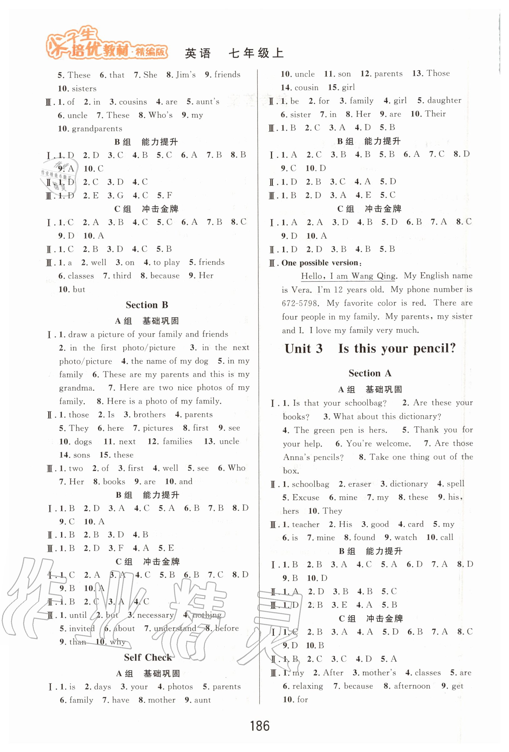 2020年尖子生培優(yōu)教材七年級(jí)英語(yǔ)上冊(cè)人教版精編版 第2頁(yè)