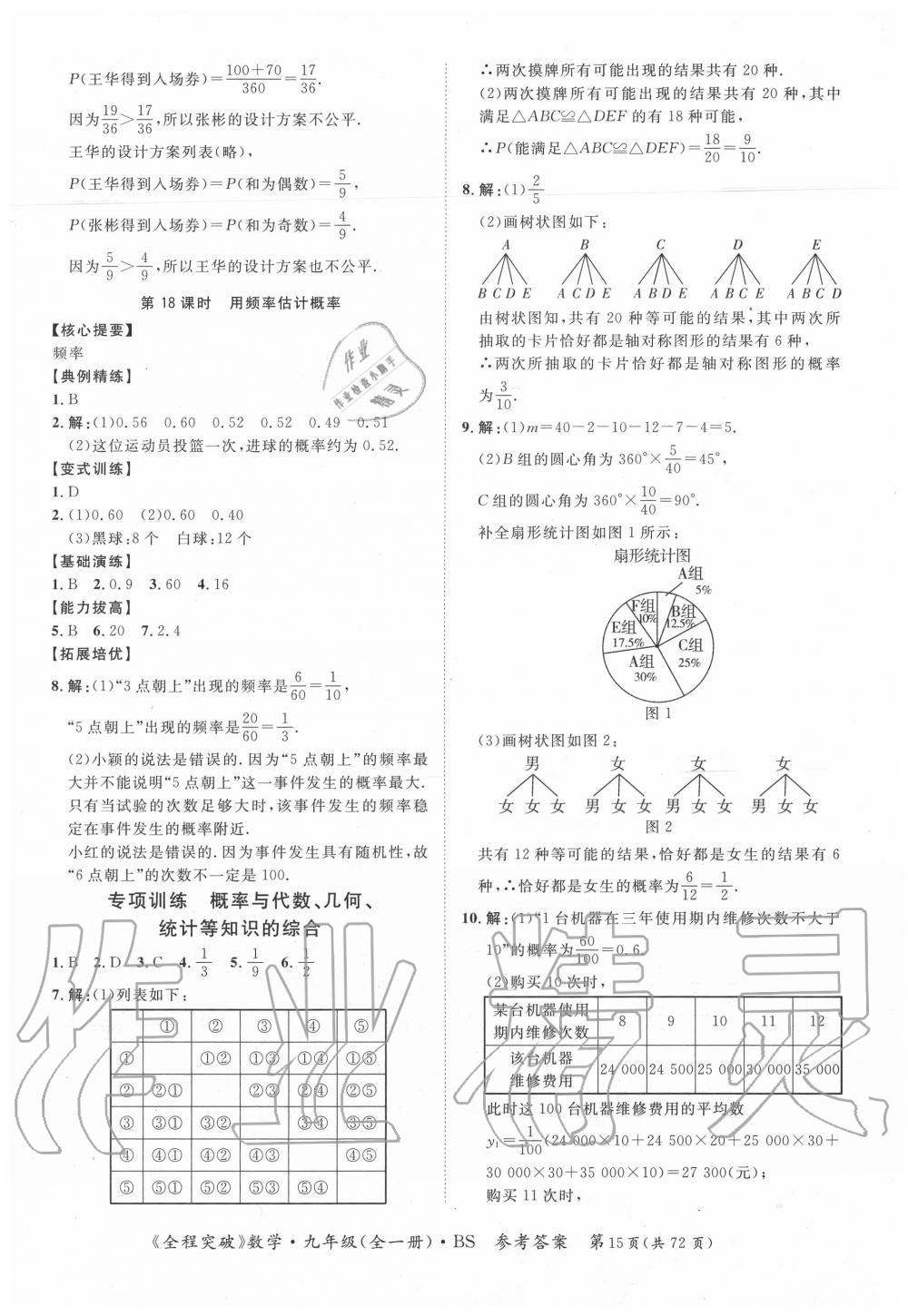 2020年全程突破九年级数学全一册北师大版 第15页