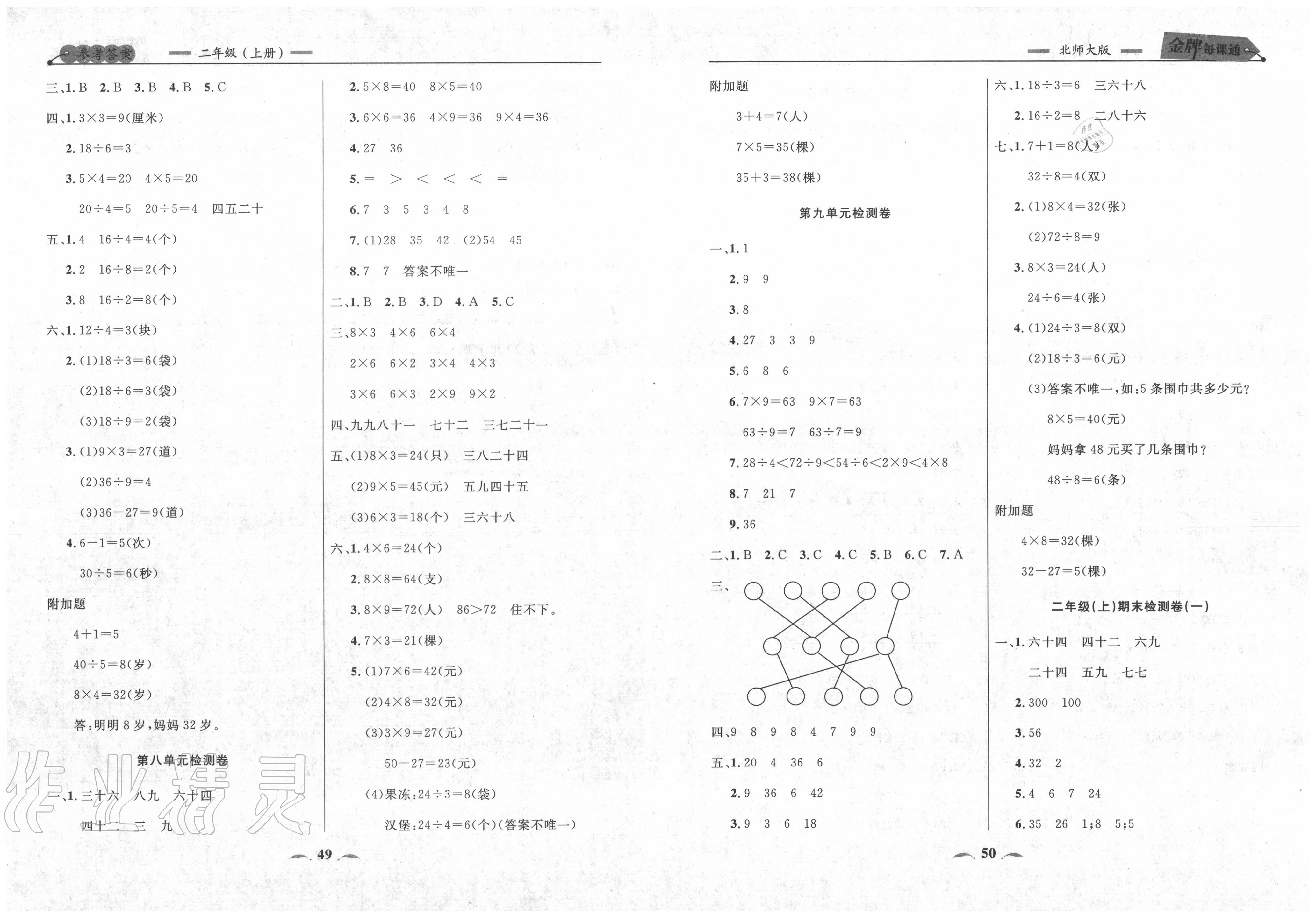 2020年點(diǎn)石成金金牌每課通二年級(jí)數(shù)學(xué)上冊(cè)北師大版大連專版 第3頁