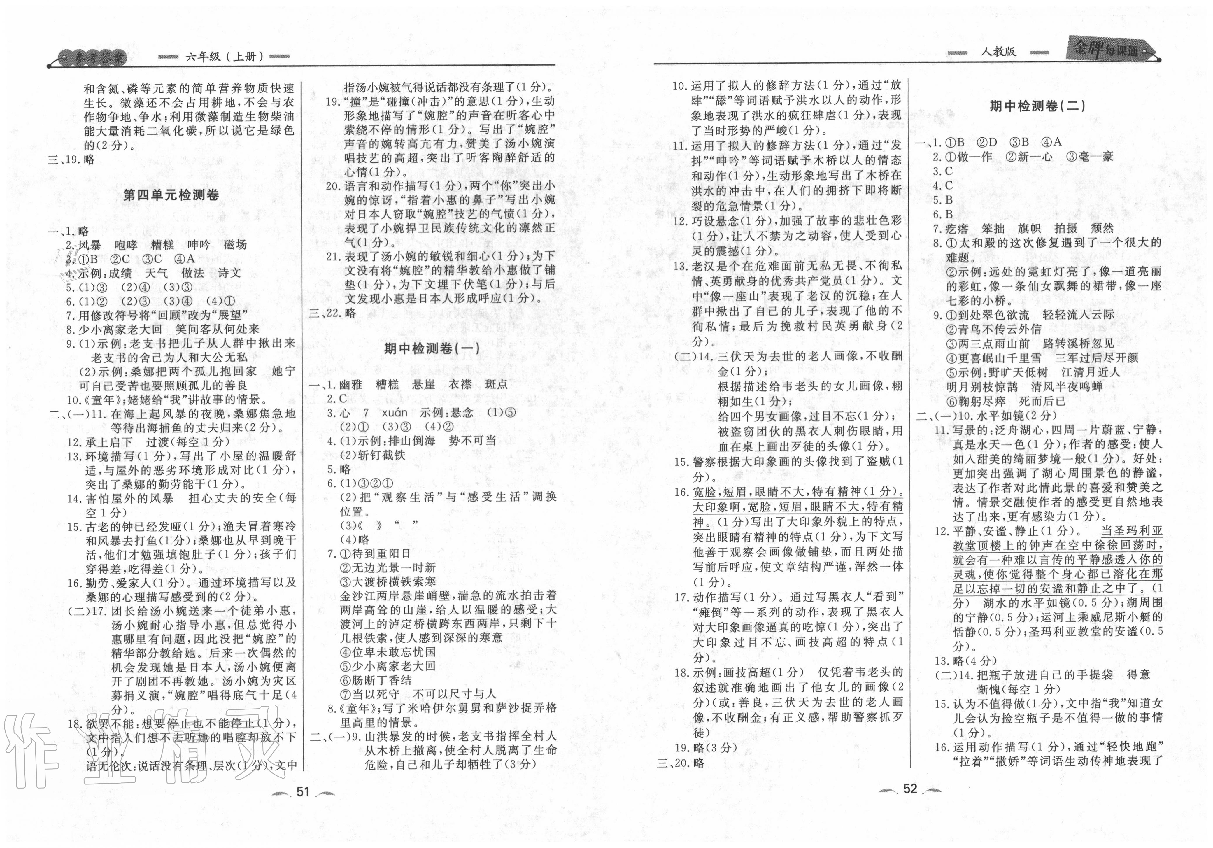 2020年點(diǎn)石成金金牌每課通六年級(jí)語文上冊(cè)人教版大連專版 第2頁(yè)