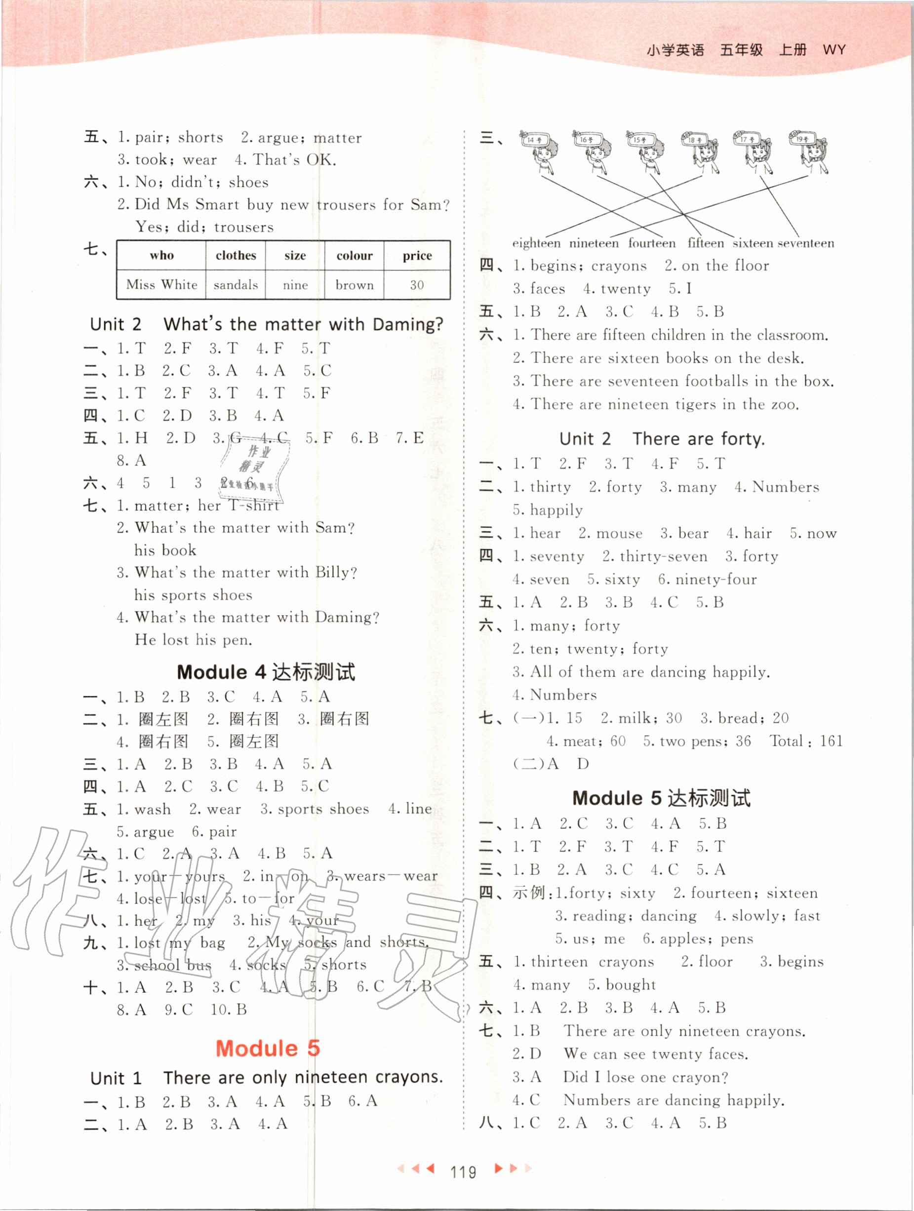 2020年53天天練小學(xué)英語(yǔ)五年級(jí)上冊(cè)外研版 第5頁(yè)