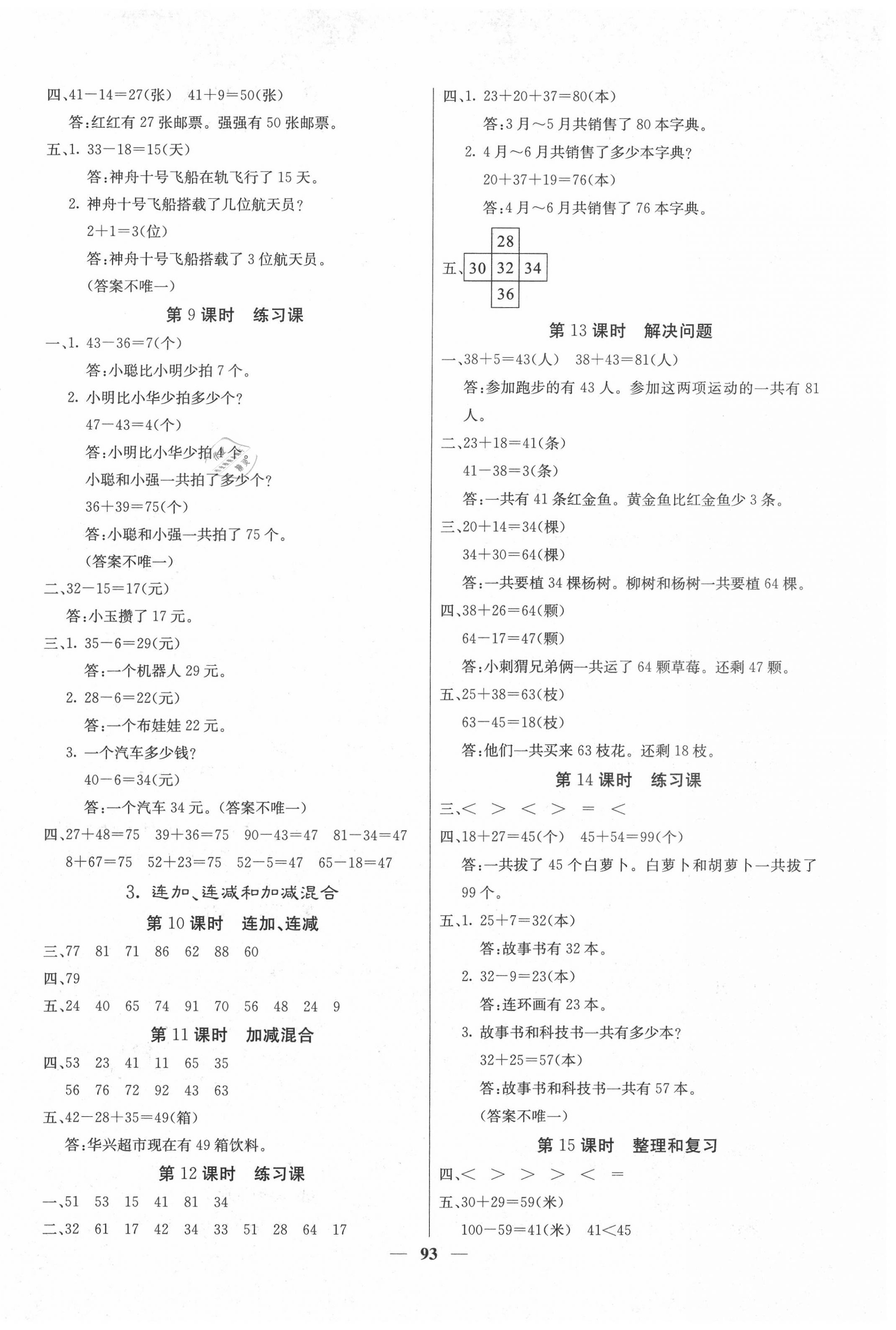 2020年梯田文化課堂內(nèi)外二年級(jí)數(shù)學(xué)上冊(cè)人教版 第2頁