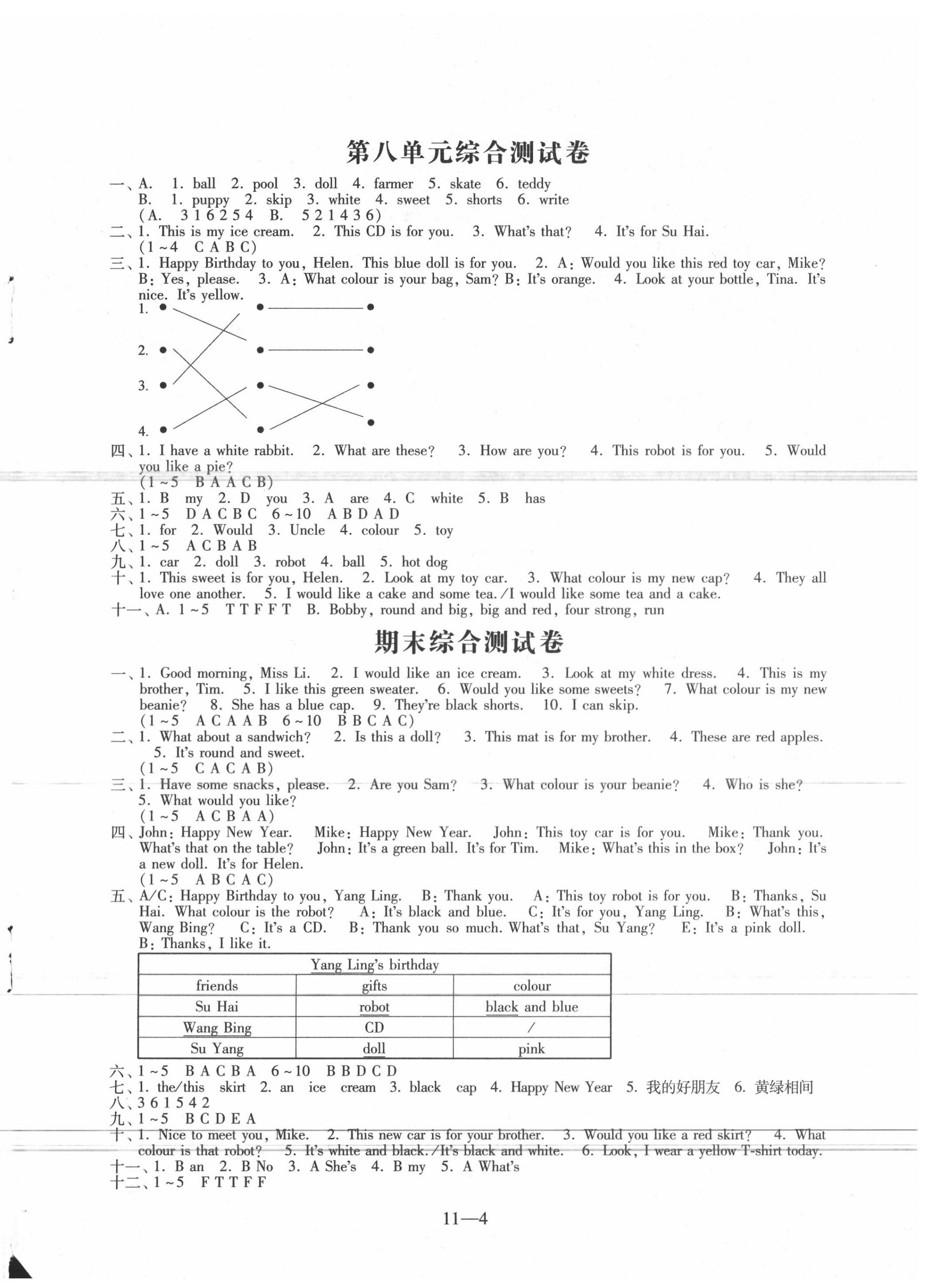 期末综合测试卷 - 第4页