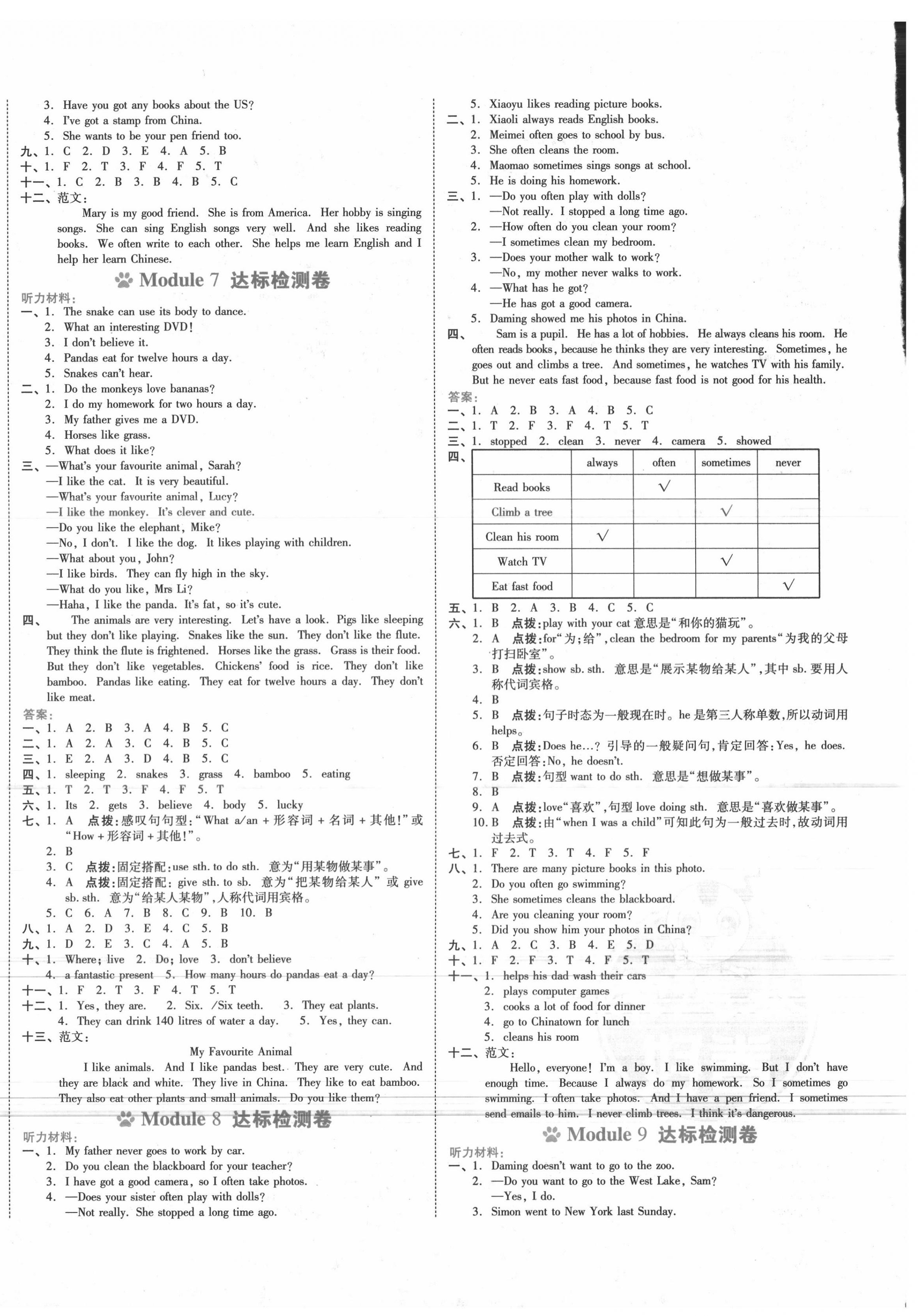 2020年好卷六年級(jí)英語上冊(cè)外研版 第4頁