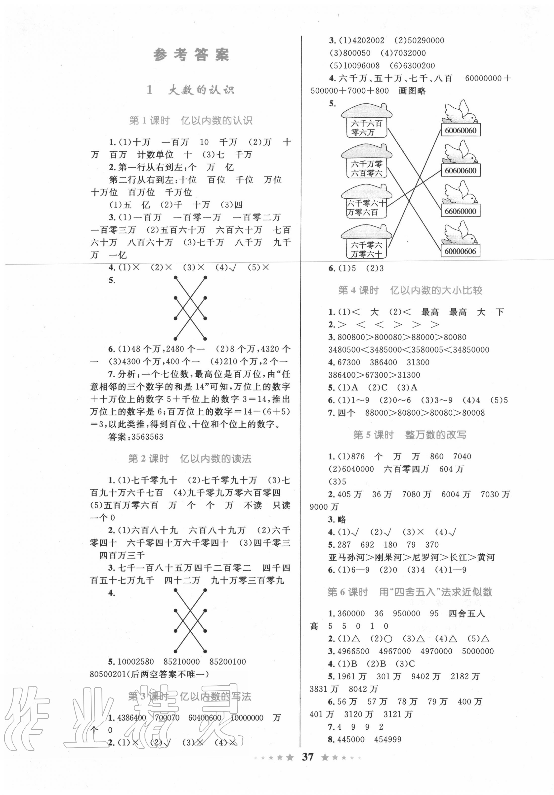 2020年小學(xué)同步測控全優(yōu)設(shè)計(jì)四年級數(shù)學(xué)上冊人教版 第1頁