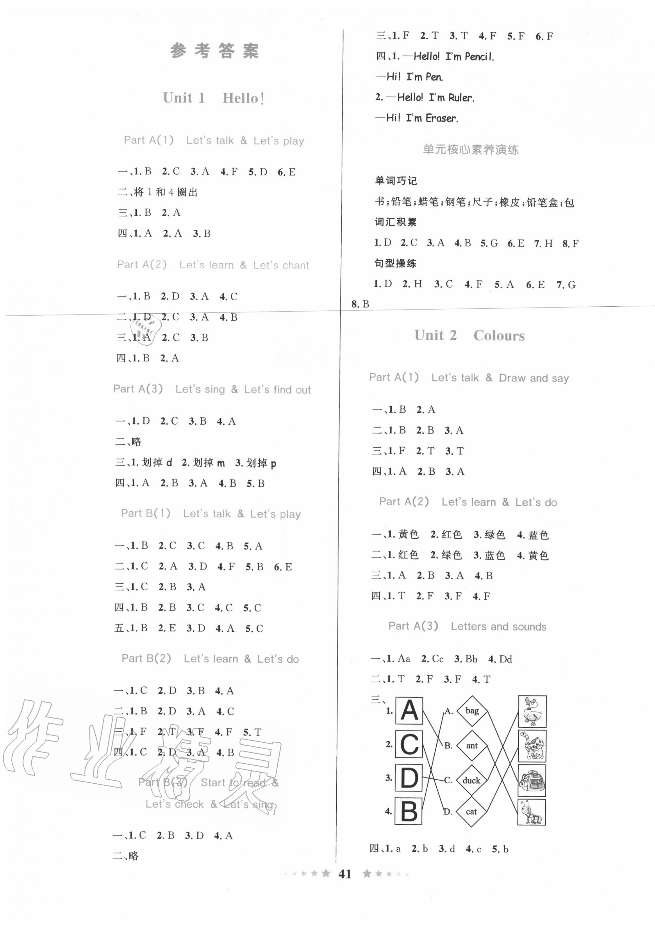 2020年小學(xué)同步測控全優(yōu)設(shè)計三年級英語上冊人教版 第1頁