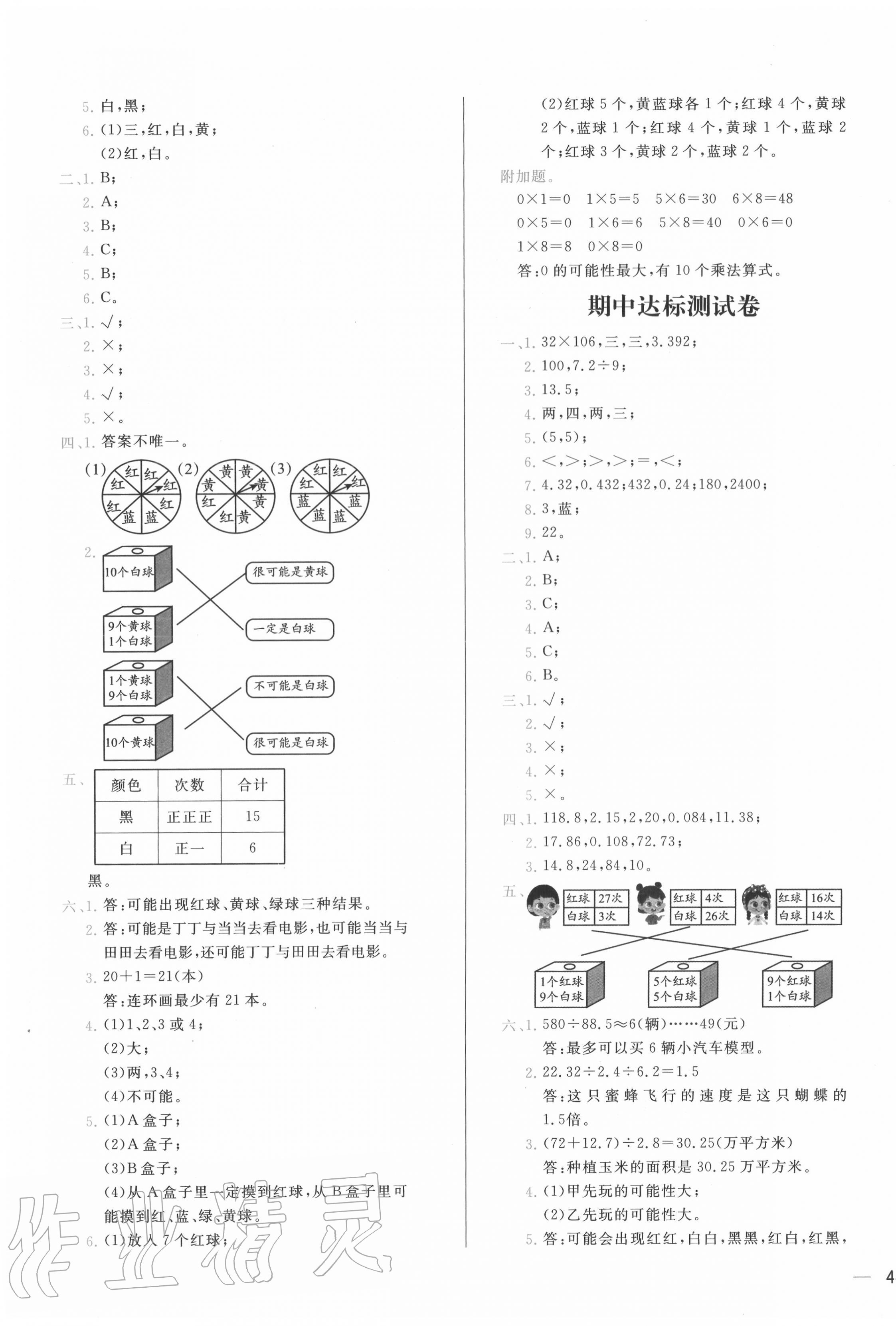 2020年學(xué)而思基本功全優(yōu)試卷小學(xué)數(shù)學(xué)五年級上冊人教版 第3頁