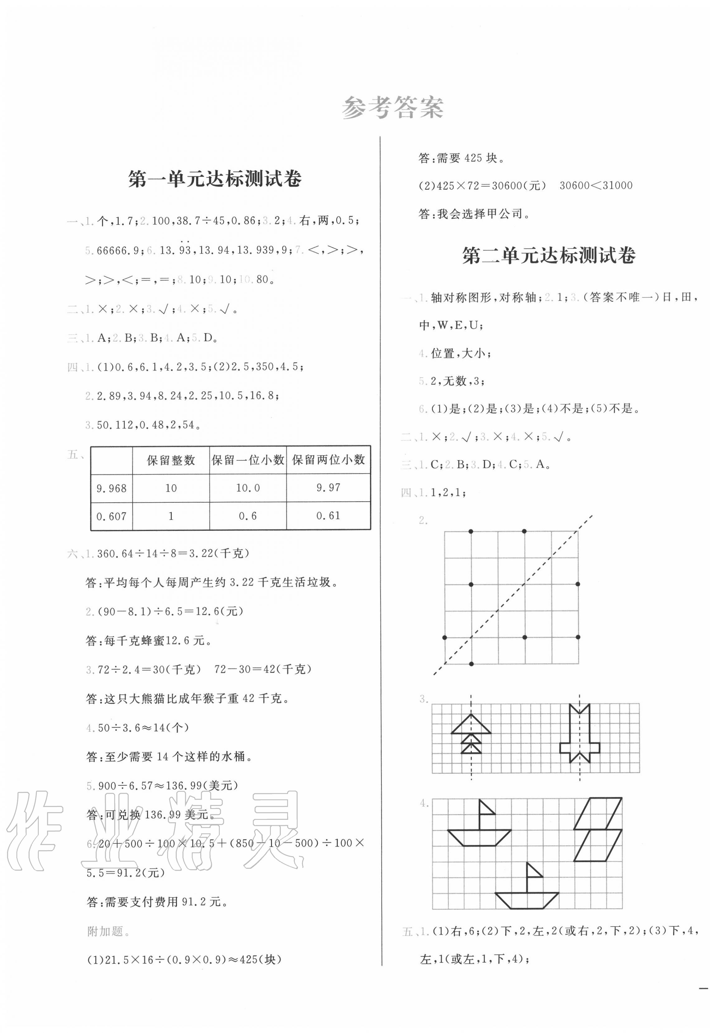 2020年學(xué)而思基本功全優(yōu)試卷小學(xué)數(shù)學(xué)五年級上冊北師大版 第1頁