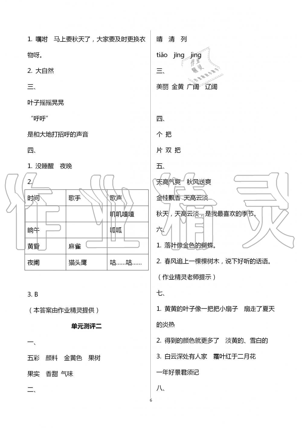 2020年人教金學(xué)典同步解析與測評三年級語文上冊人教版山西專用 第6頁