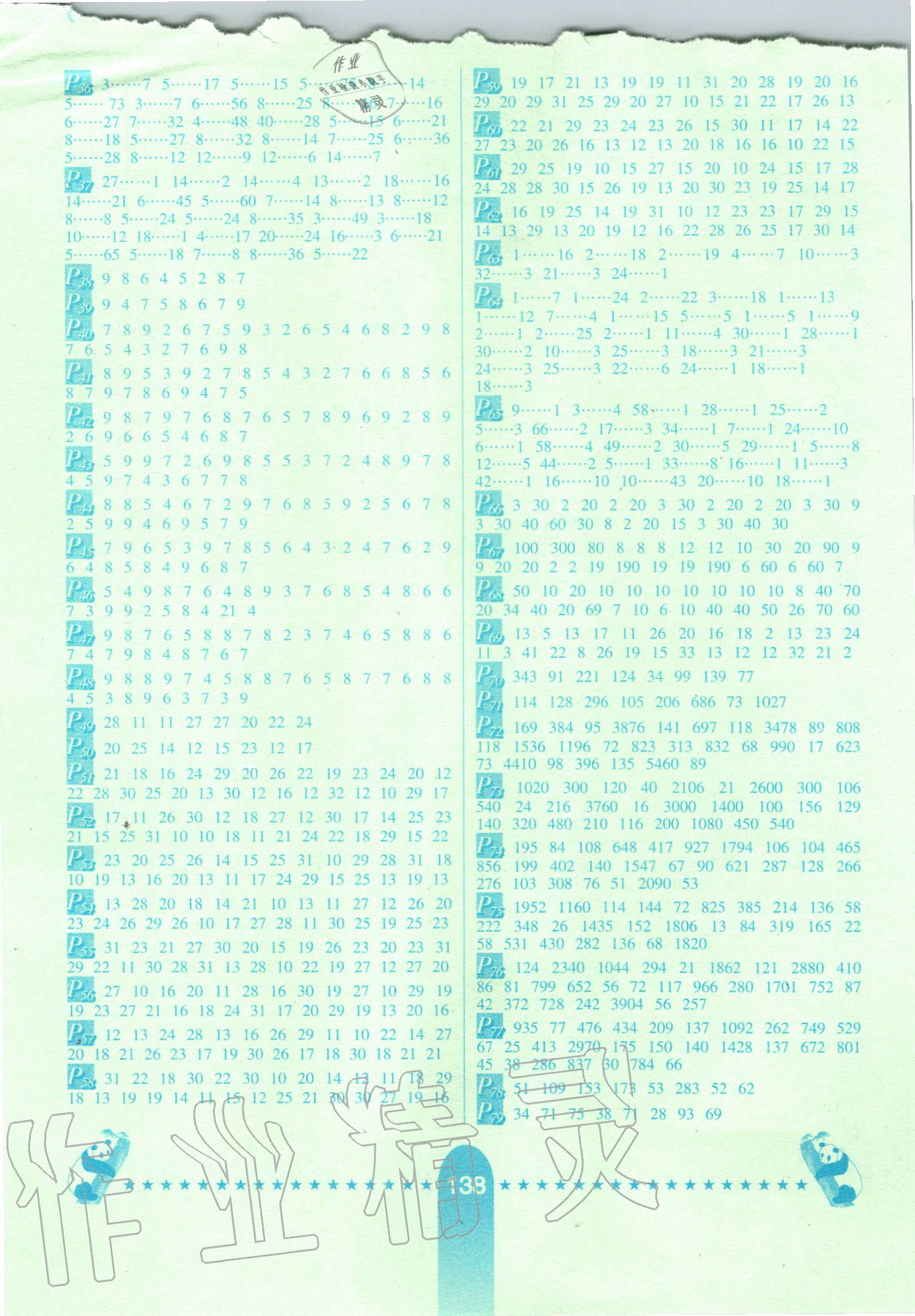 2020年数学口算题卡四年级上册冀教版河北少年儿童出版社 第2页