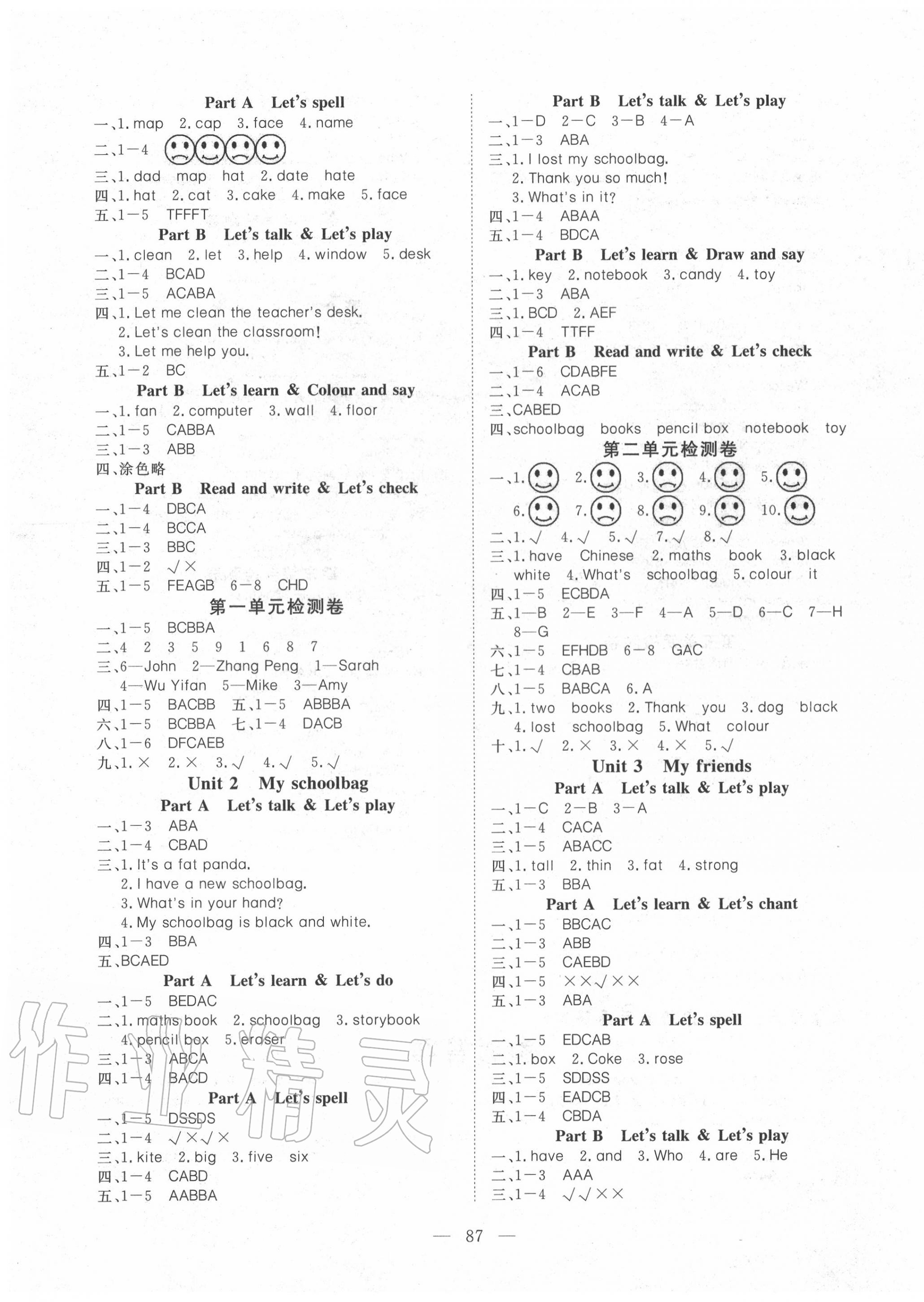 2020年351高效課堂導學案四年級英語上冊人教PEP版 第2頁