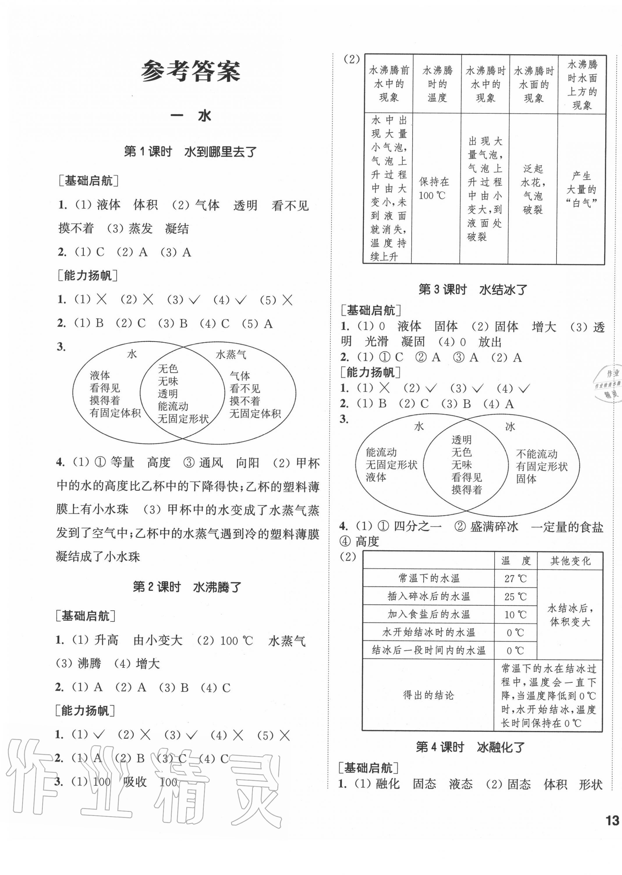 2020年通城學(xué)典課時(shí)作業(yè)本三年級(jí)科學(xué)上冊(cè)教科版 參考答案第1頁(yè)