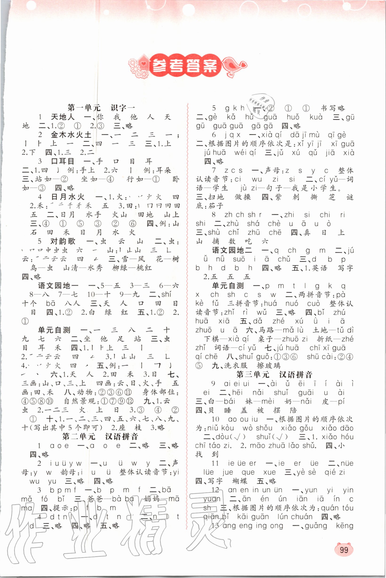 2020年新課程學(xué)習(xí)與測(cè)評(píng)同步學(xué)習(xí)一年級(jí)語(yǔ)文上冊(cè)人教版 第1頁(yè)