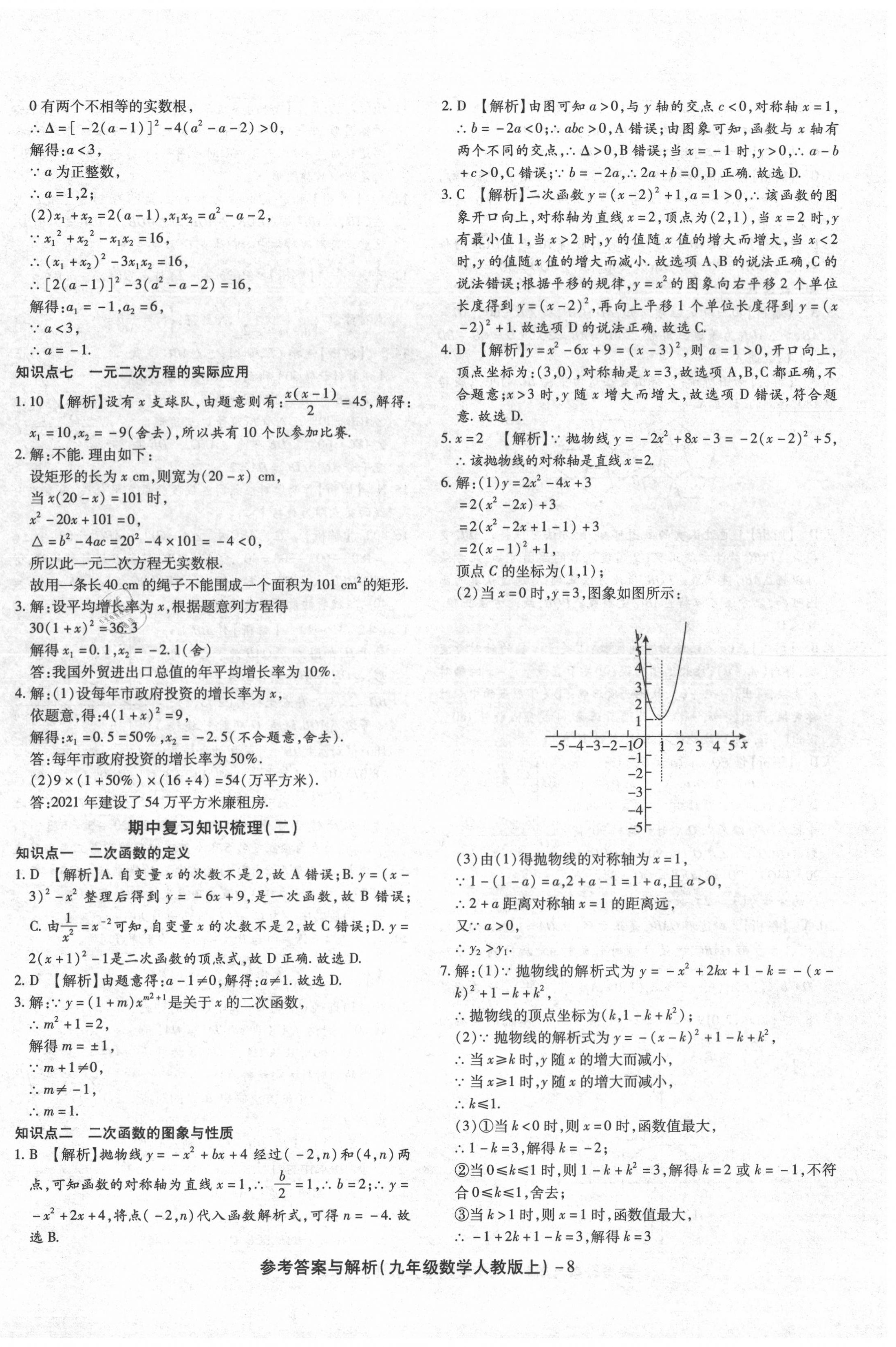 2020年练考通全优卷九年级数学上册人教版 第8页