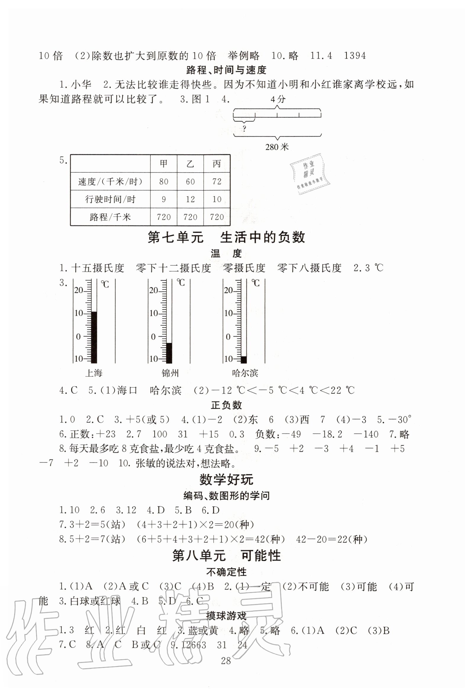 2020年海淀名師伴你學(xué)同步學(xué)練測四年級數(shù)學(xué)上冊北師大版 第4頁