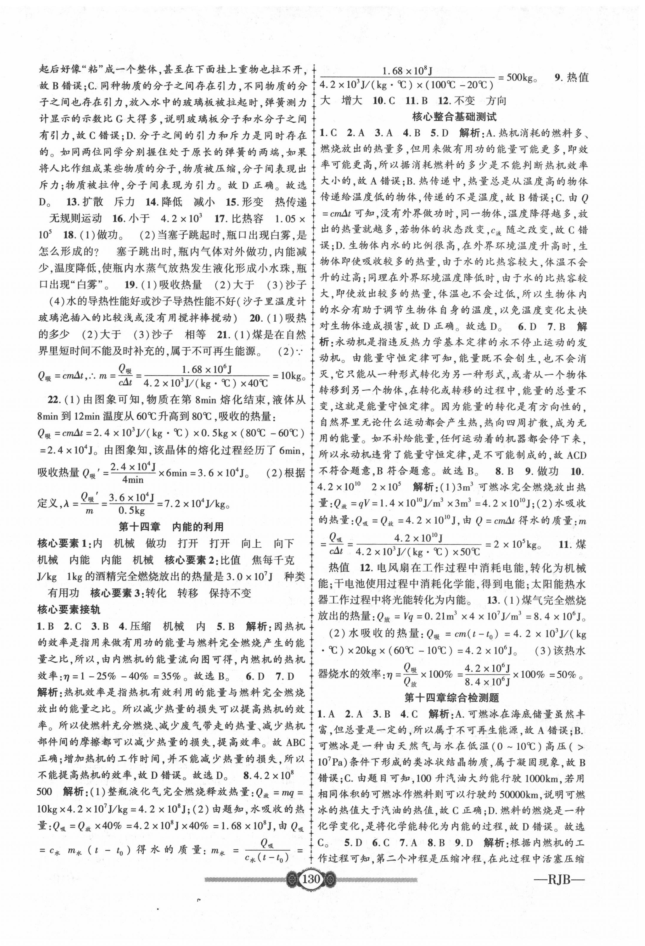 2020年金榜名卷必刷卷九年级物理全一册人教版 第2页