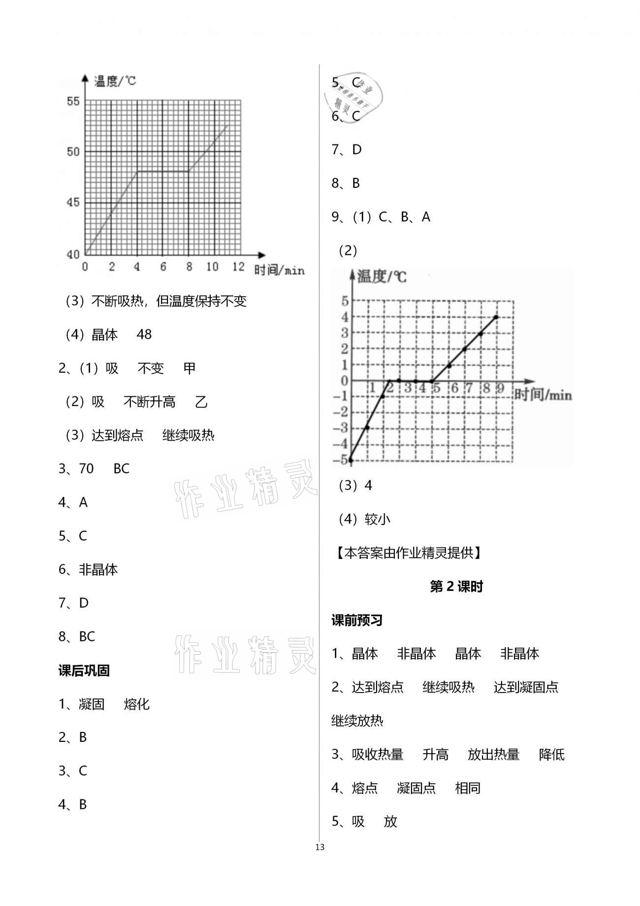 2020年基础训练八年级物理上册人教版大象出版社 参考答案第13页