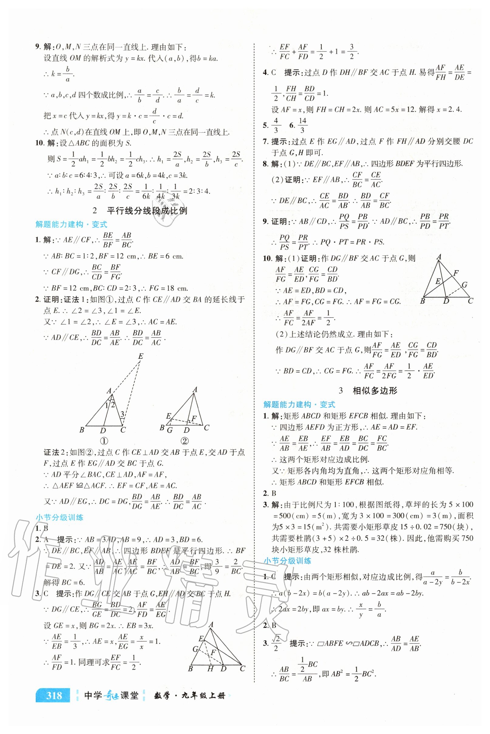 2020年中學(xué)奇跡課堂九年級(jí)數(shù)學(xué)上冊(cè)北師大版 參考答案第20頁(yè)