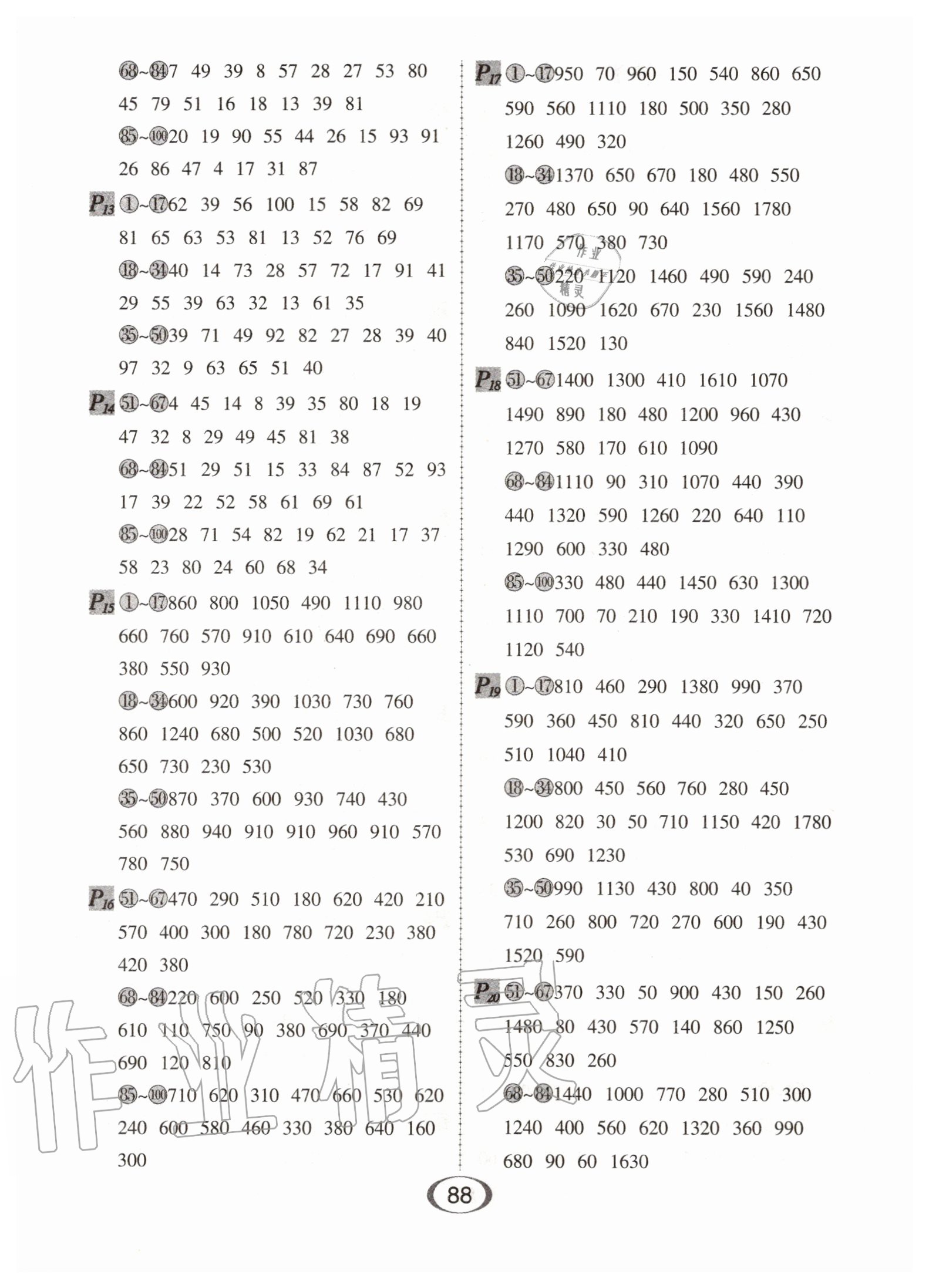 2020年每天100道口算題卡三年級(jí)上冊(cè)人教版河北少年兒童出版社 第2頁(yè)
