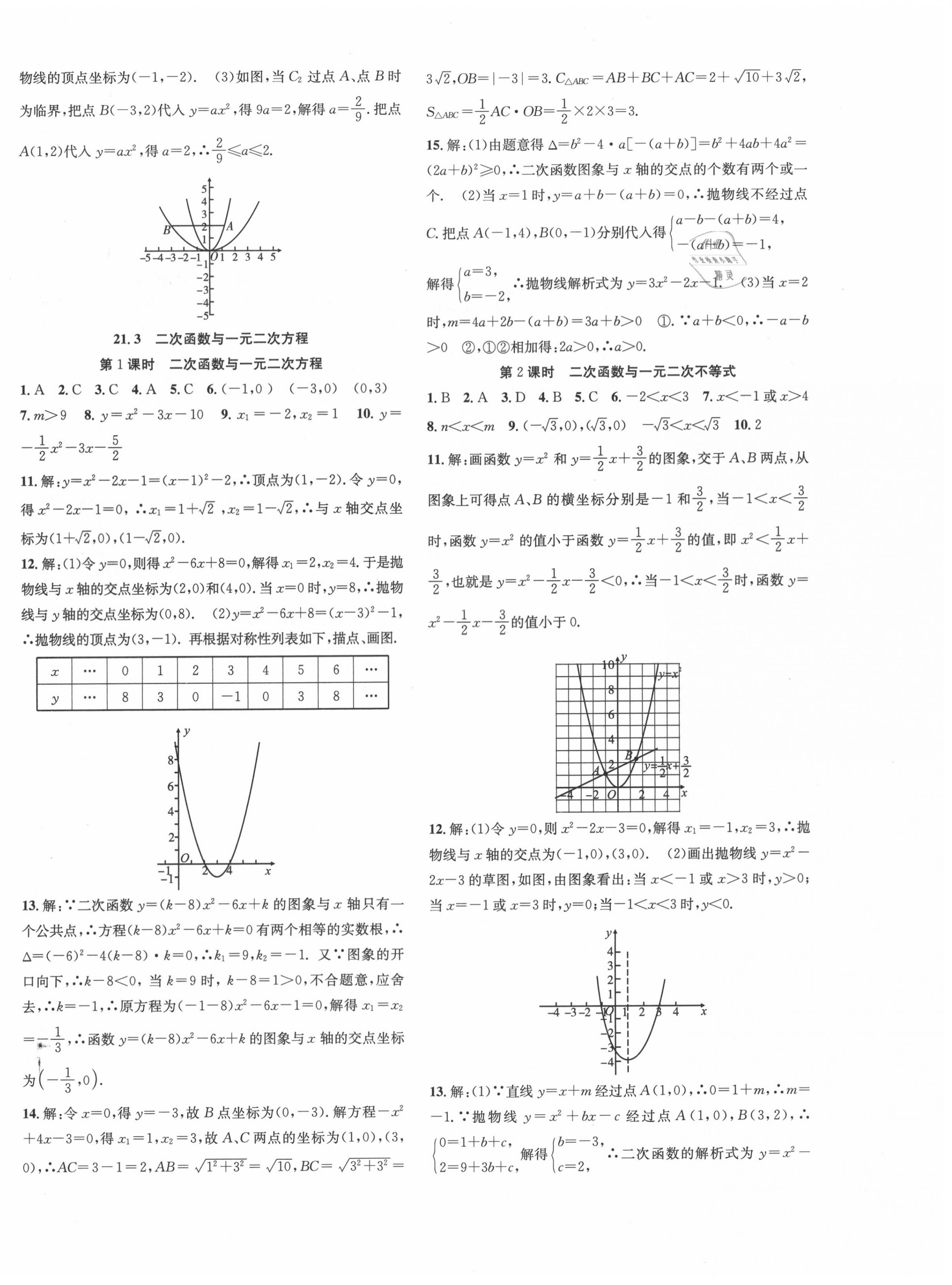 2020年活頁1加1課時作業(yè)加單元測試九年級數(shù)學上冊滬科版 第4頁