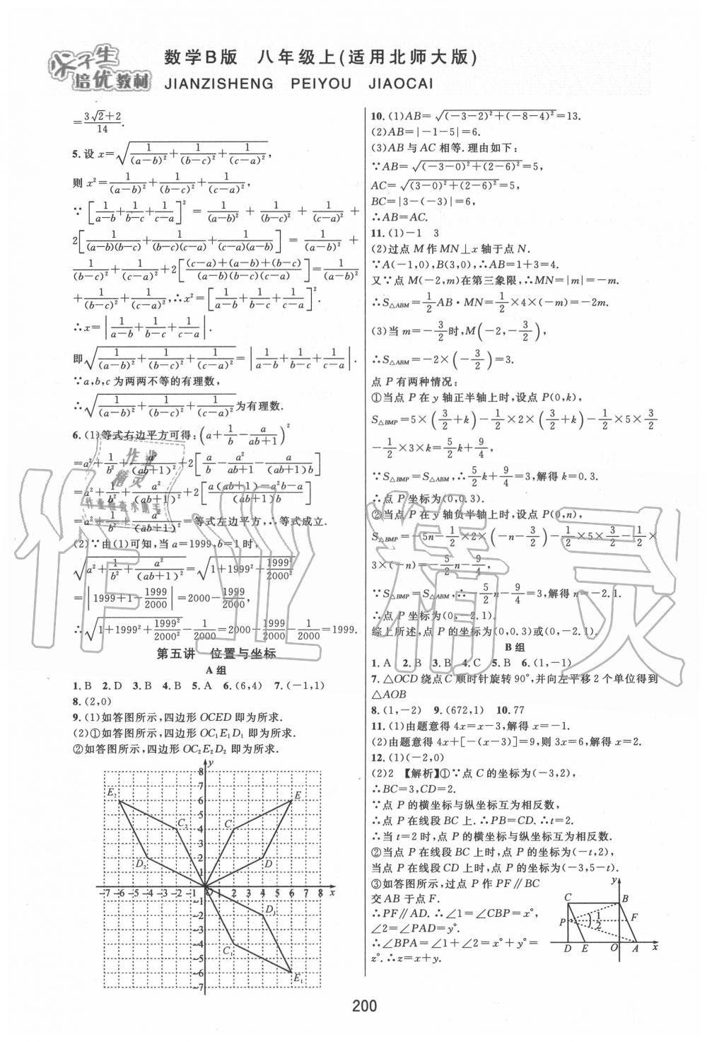 2020年尖子生培优教材八年级数学上册北师大版B版 第4页