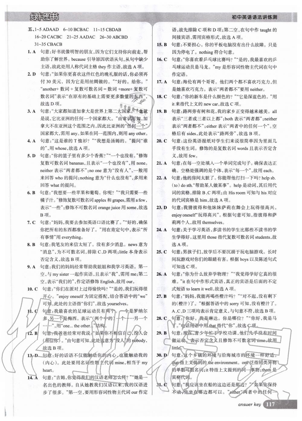 2020年初中英語(yǔ)語(yǔ)法講練測(cè) 第7頁(yè)