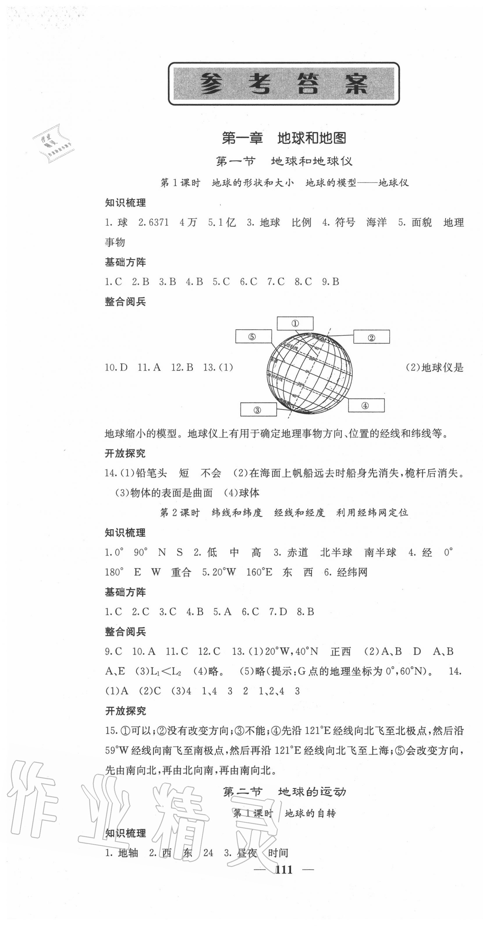 2020年課堂點(diǎn)睛七年級(jí)地理上冊(cè)人教版 第1頁(yè)